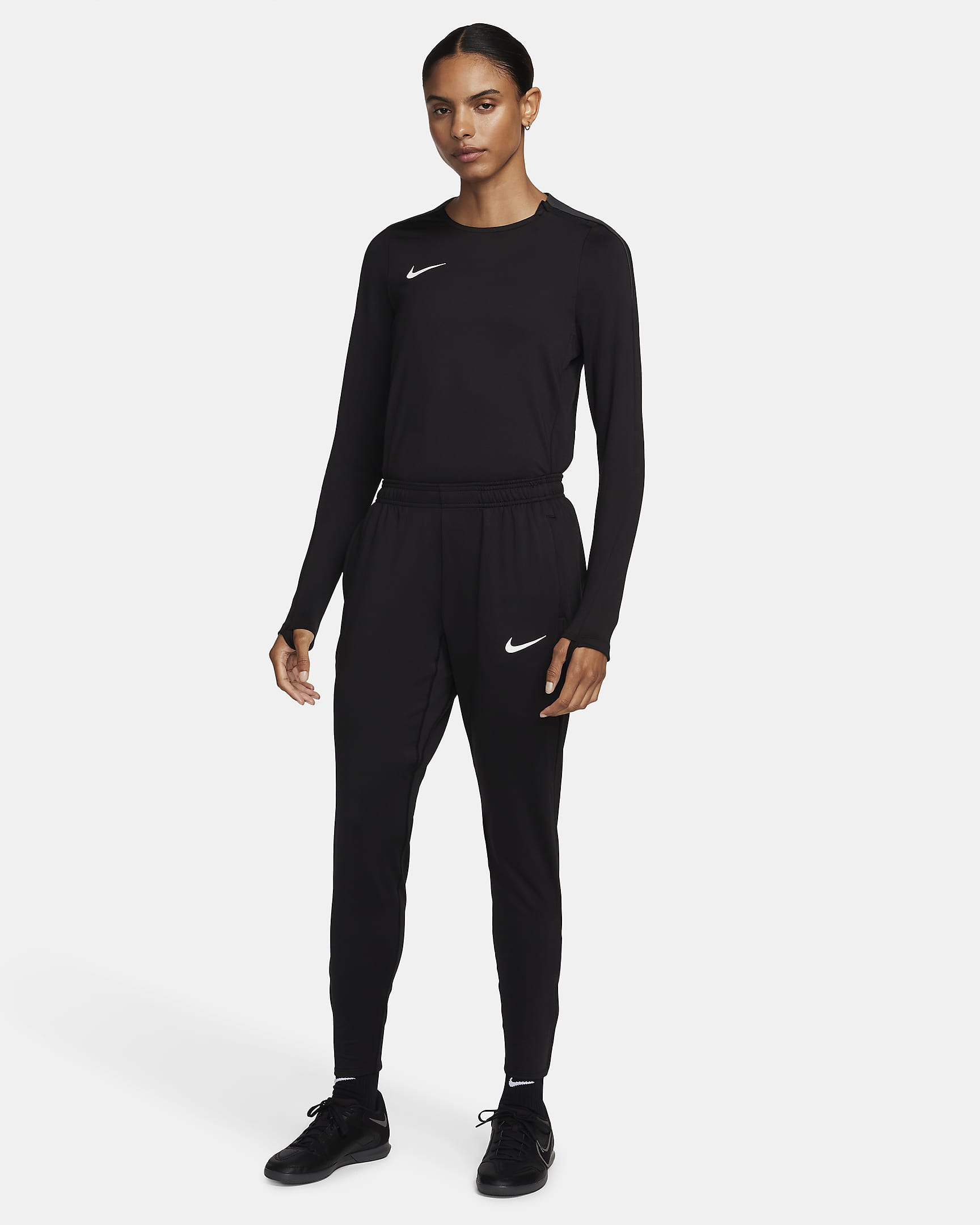 Nike Strike voetbalbroek met Dri-FIT voor dames - Zwart/Anthracite/Wit