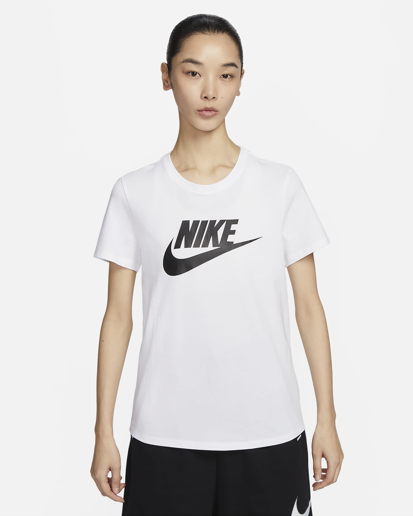 Nike Sportswear Essentials Women's Logo T-Shirt - White/Black