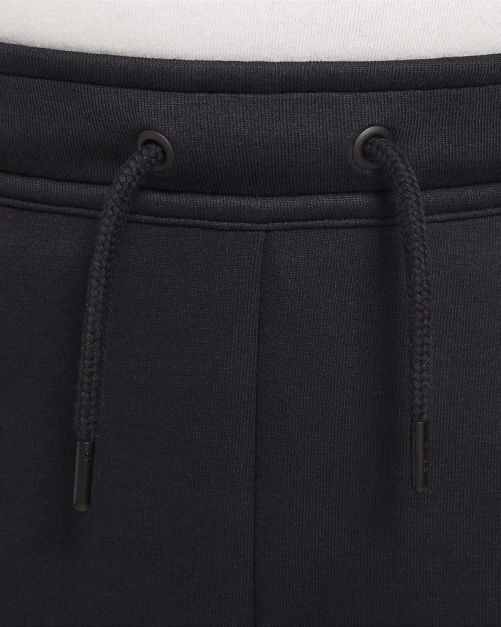 Nike Sportswear Tech Fleece Older Kids' (Boys') Shorts (Extended Size) - Black/Black/Black