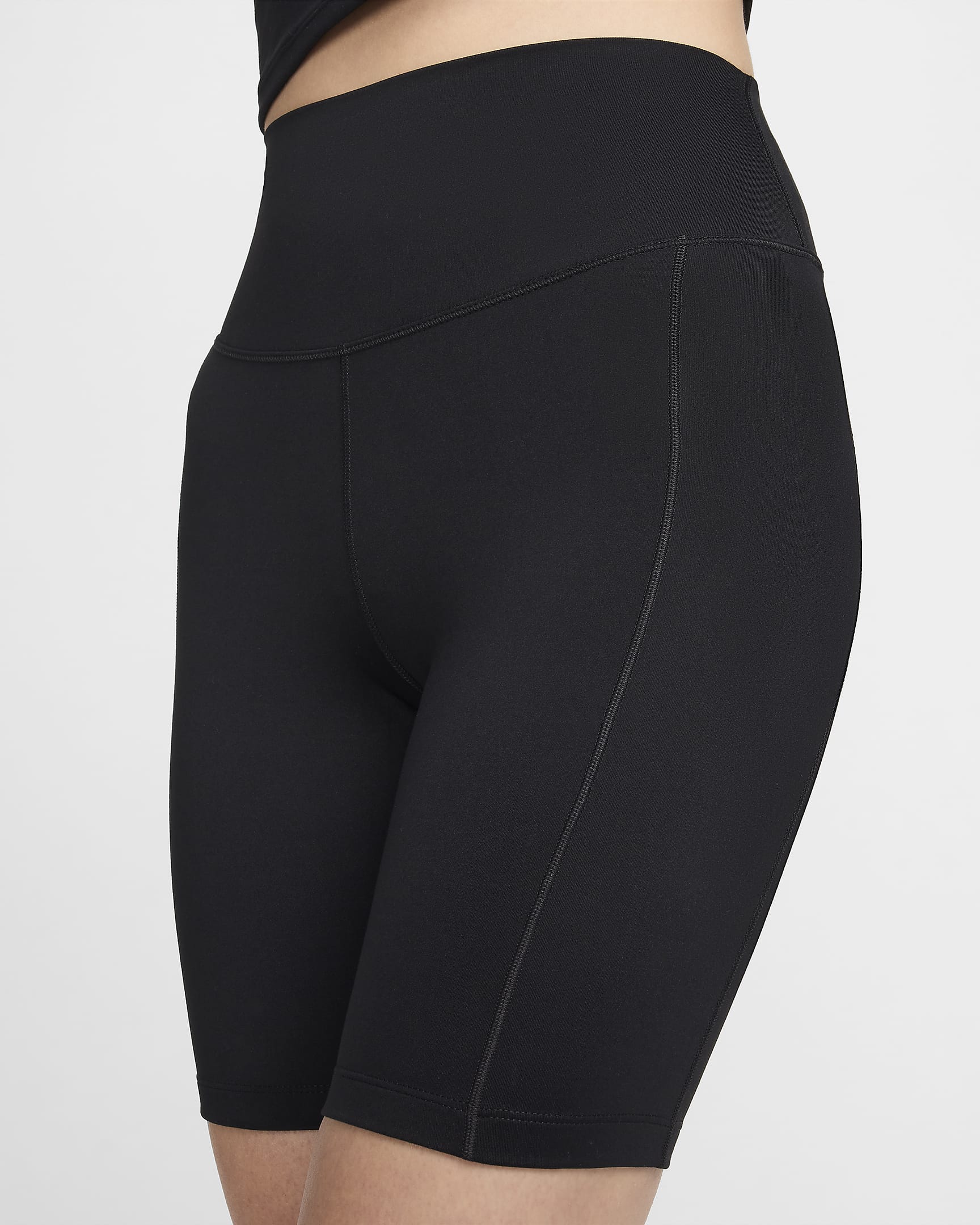 Nike One Leak Protection: Period Women's High-Waisted 20cm (approx.) Biker Shorts - Black/Black