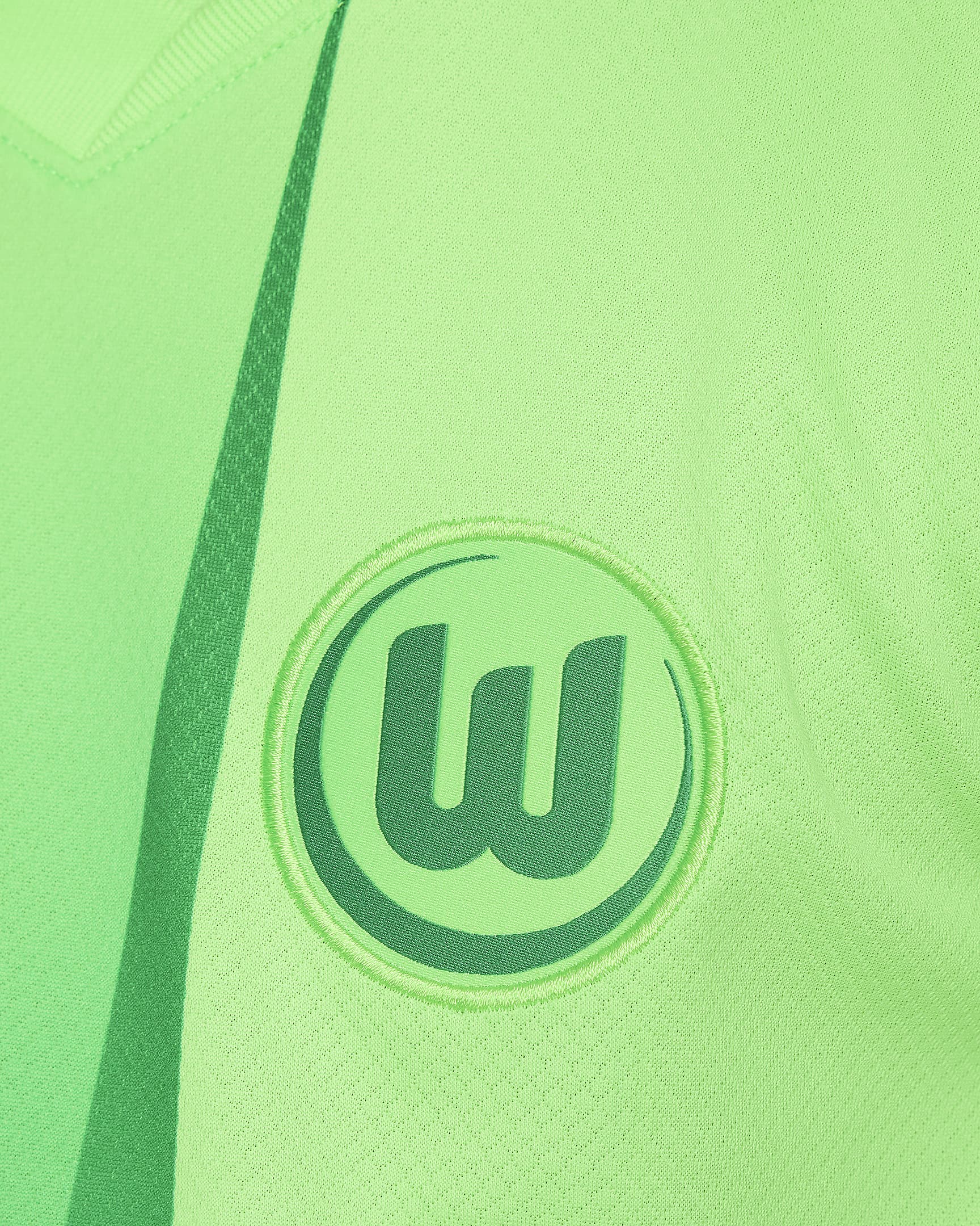 VfL Wolfsburg 2024/25 Stadium Home Older Kids' Nike Dri-FIT Football Replica Shirt - Sub Lime/Lucky Green/Sub Lime