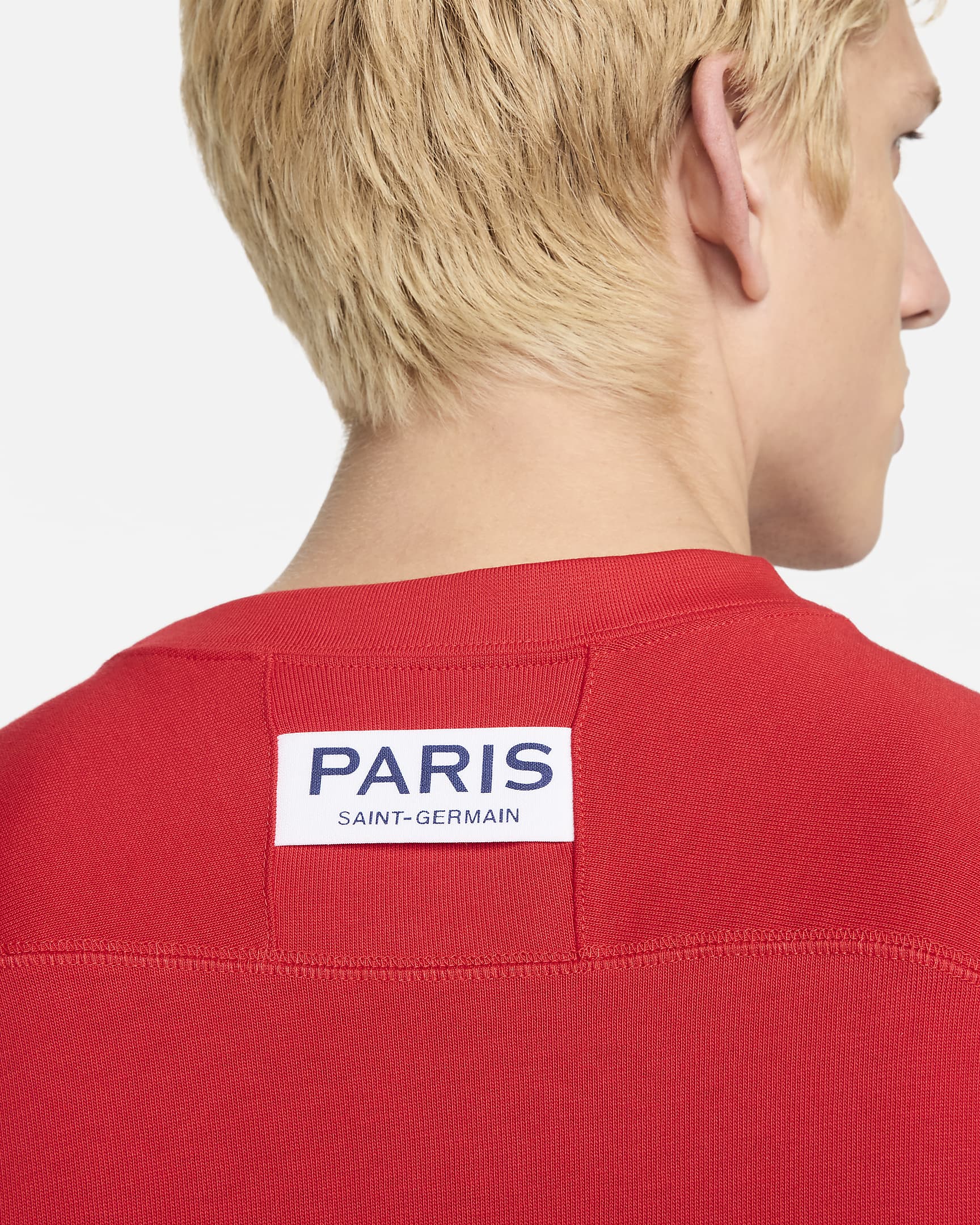 Paris Saint-Germain Travel 男款 Nike 足球短袖上衣 - University Red/白色