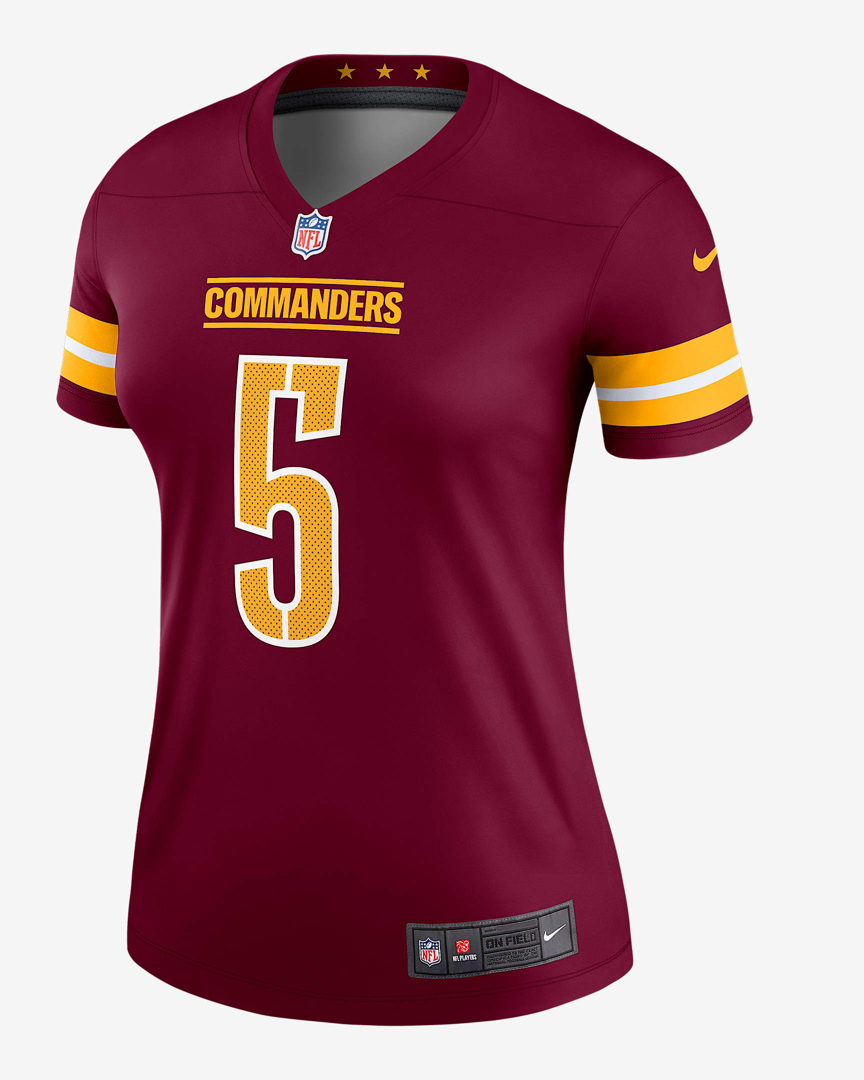 Jayden Daniels Washington Commanders Women's Nike Dri-FIT NFL Legend Jersey - Burgundy