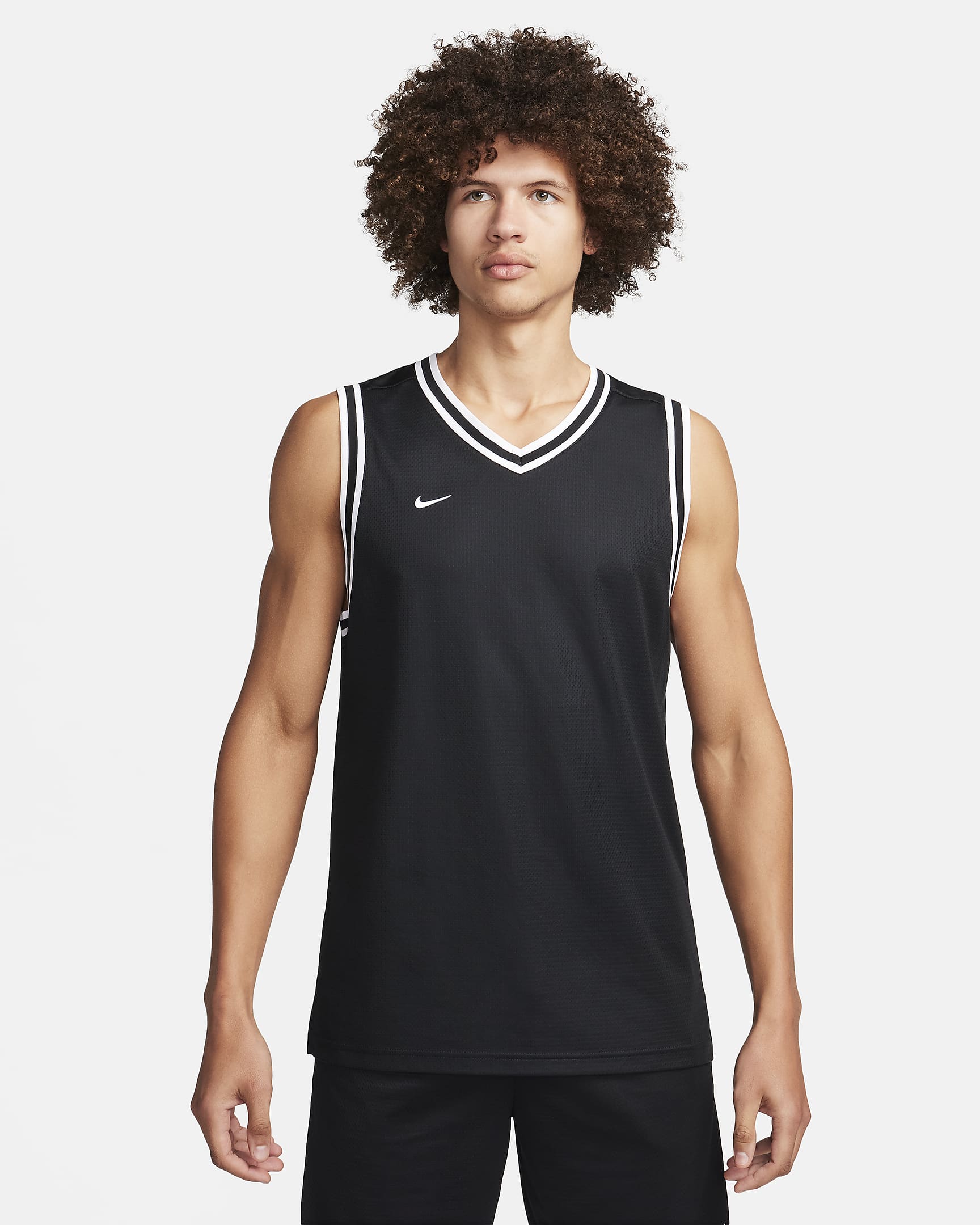 ADN Nike Camiseta de baloncesto Nike Dri-FIT - Hombre - Negro/Blanco