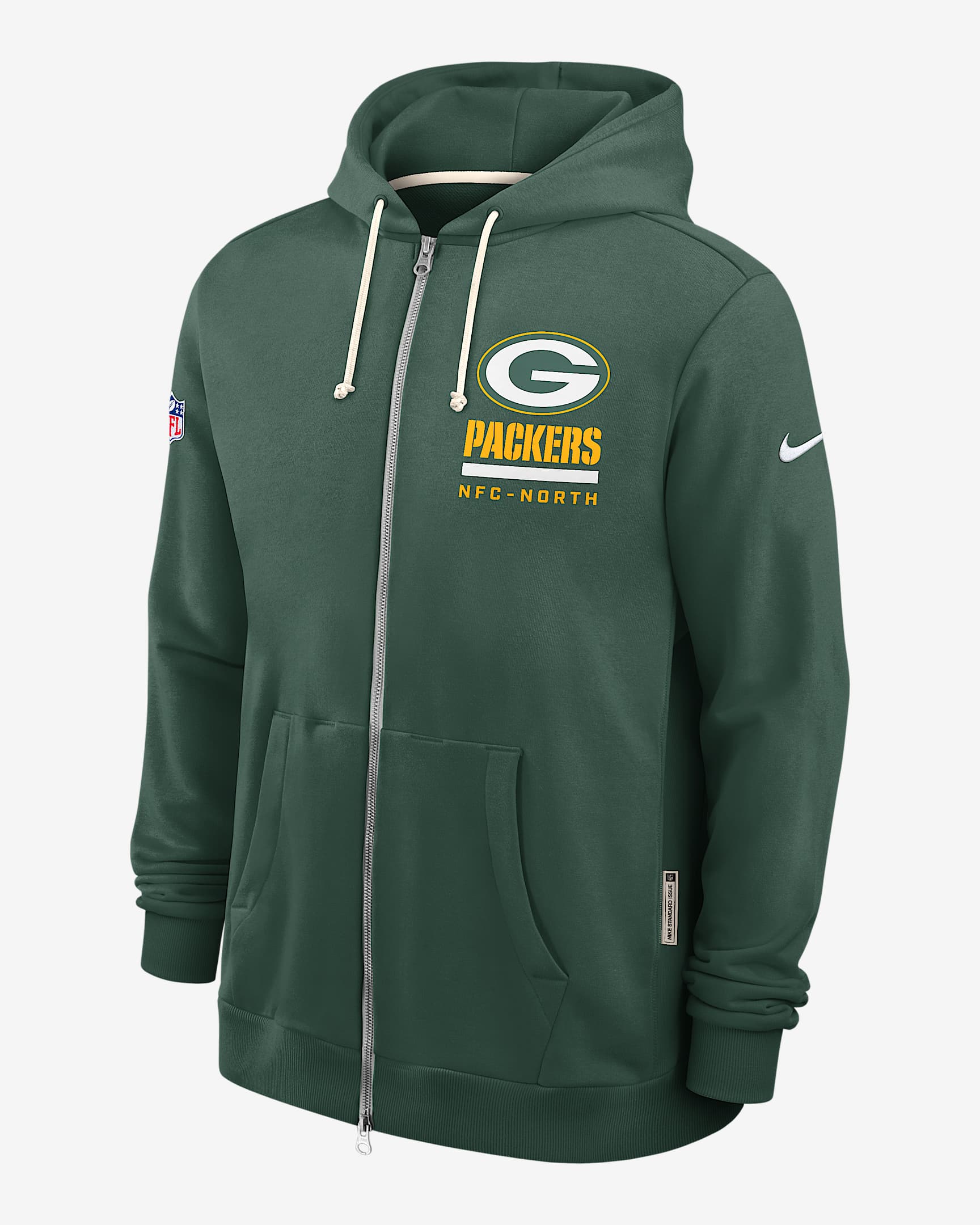 Green Bay Packers Utility Player Sideline Men's Nike Dri-FIT NFL Full-Zip Hoodie - Green
