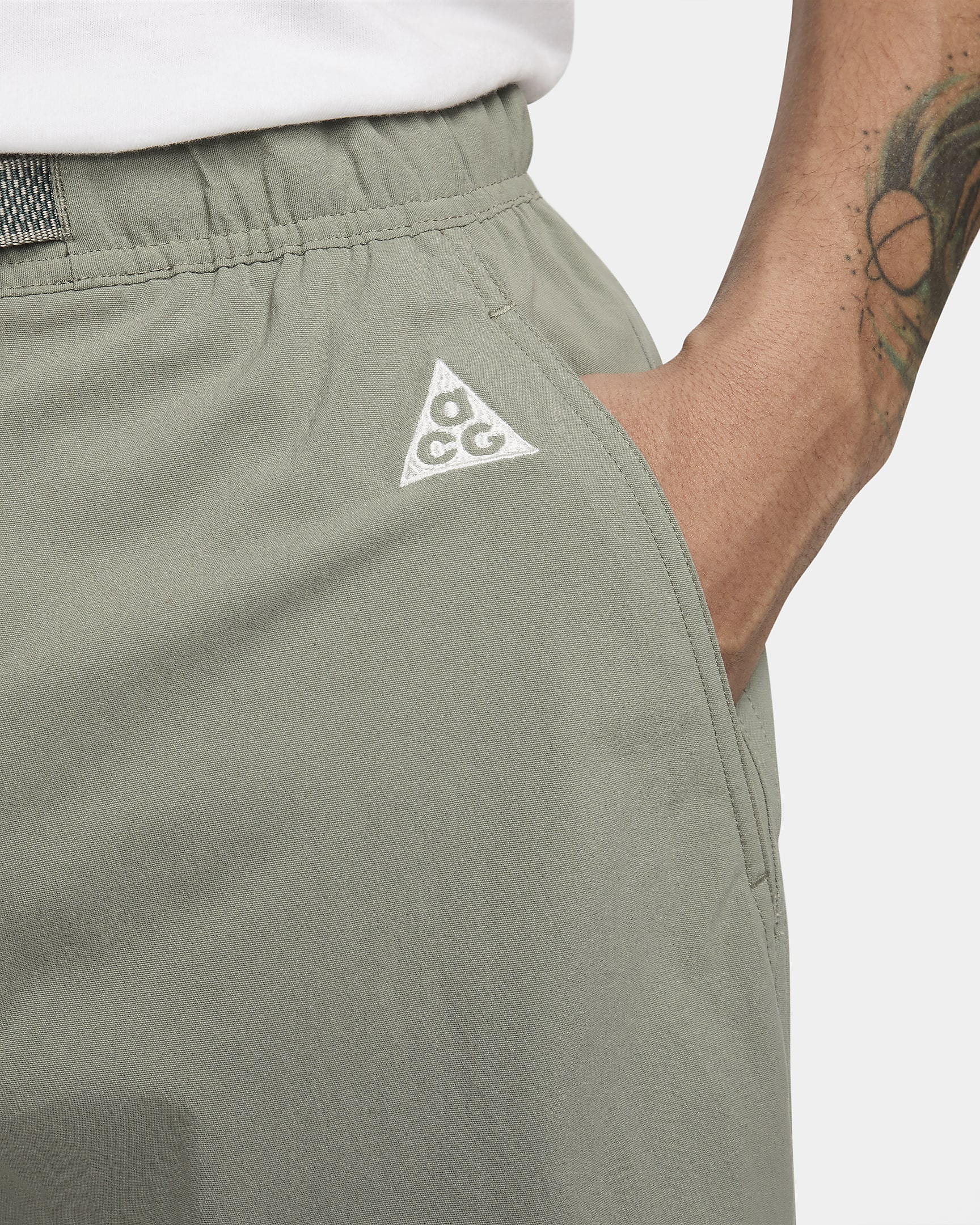 Nike ACG Men's UV Hiking Trousers - Dark Stucco/Vintage Green/Summit White