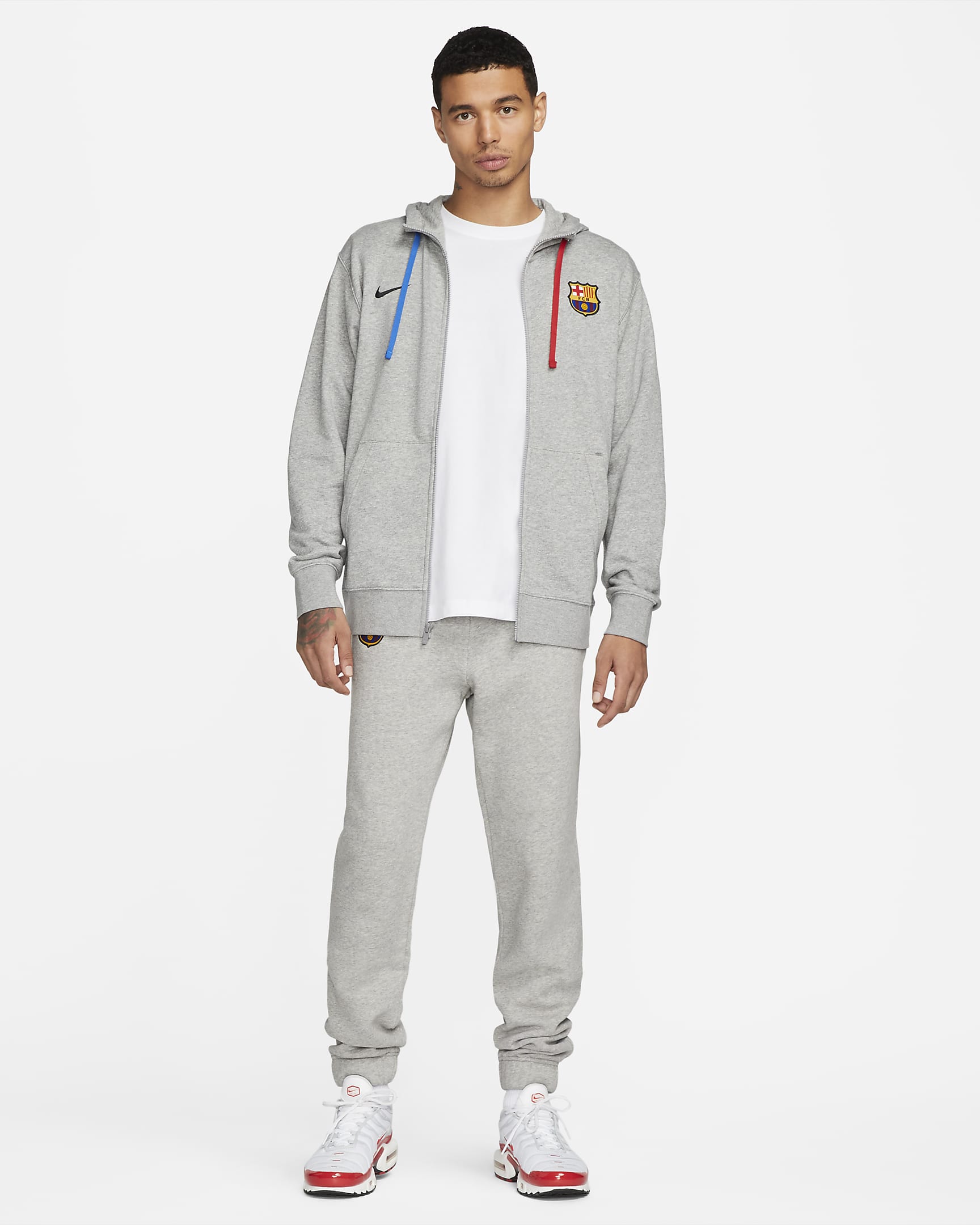 F.C. Barcelona Club Fleece Men's Full-Zip Hoodie. Nike LU