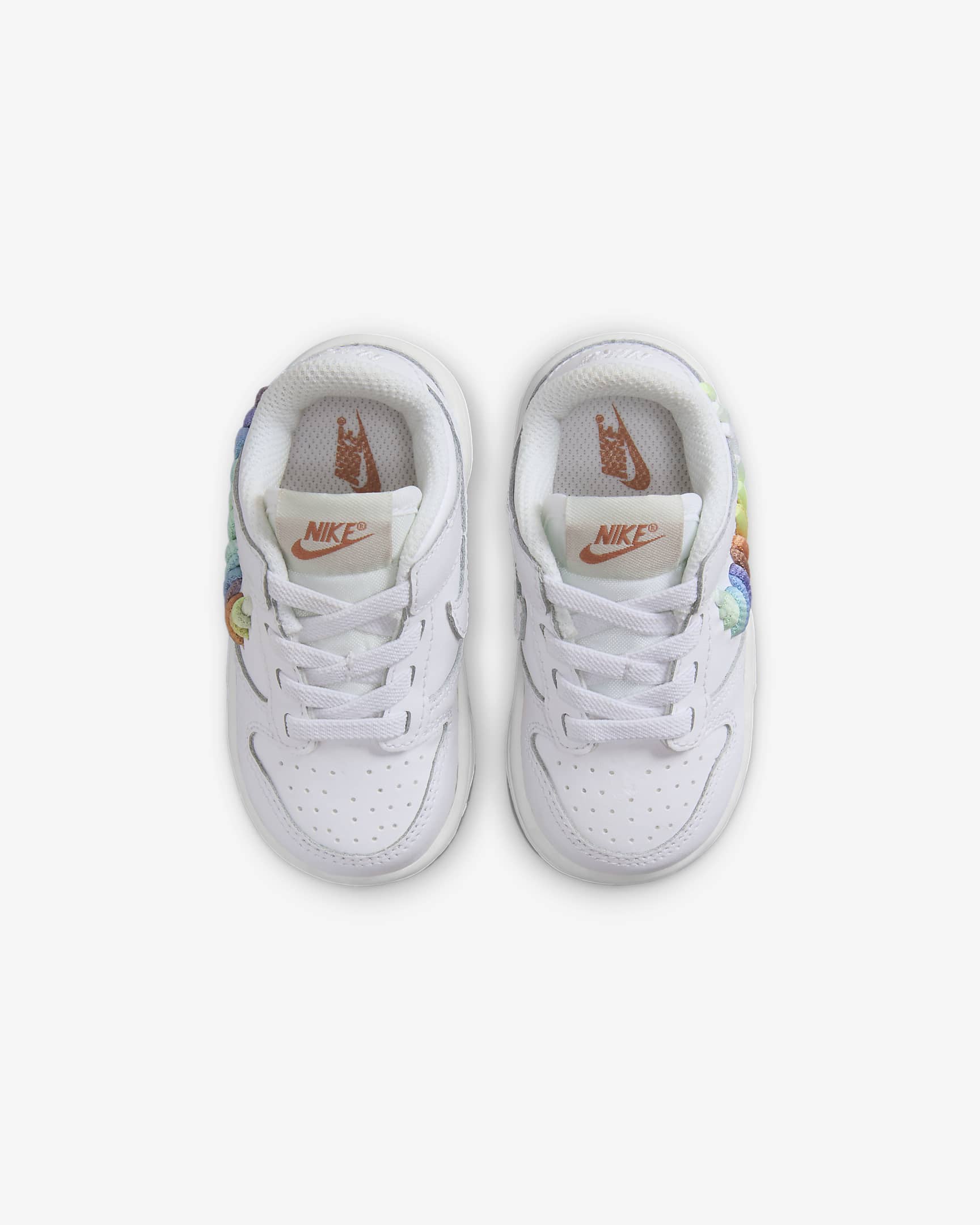 Nike Dunk Low SE Baby/Toddler Shoes - White/Terra Blush/Light Silver/Multi-Colour