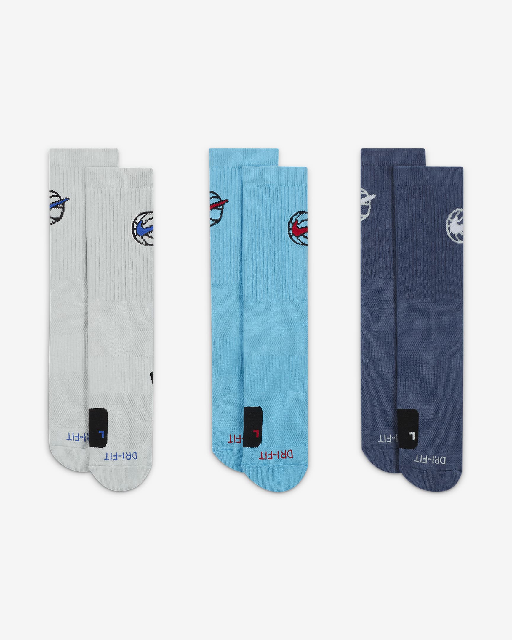 Nike Everyday Crew Basketball Socks (3 Pair).