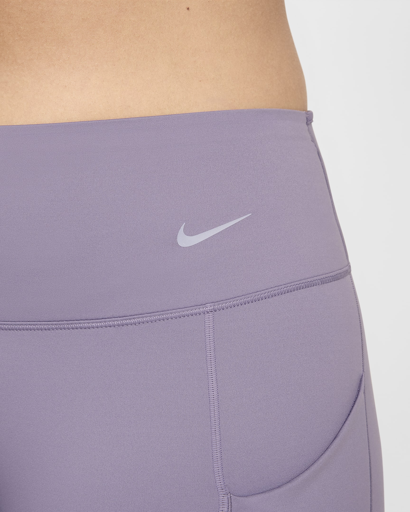 Nike Go Leggings in voller Länge mit starkem Halt, mittelhohem Bund und Taschen für Damen - Daybreak/Schwarz