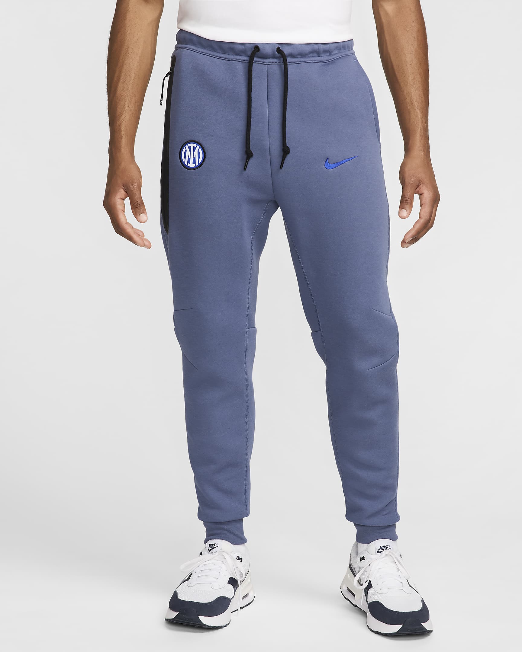 Pantalon Nike Football Inter Milan Tech Fleece pour homme - Diffused Blue/Noir/Lyon Blue