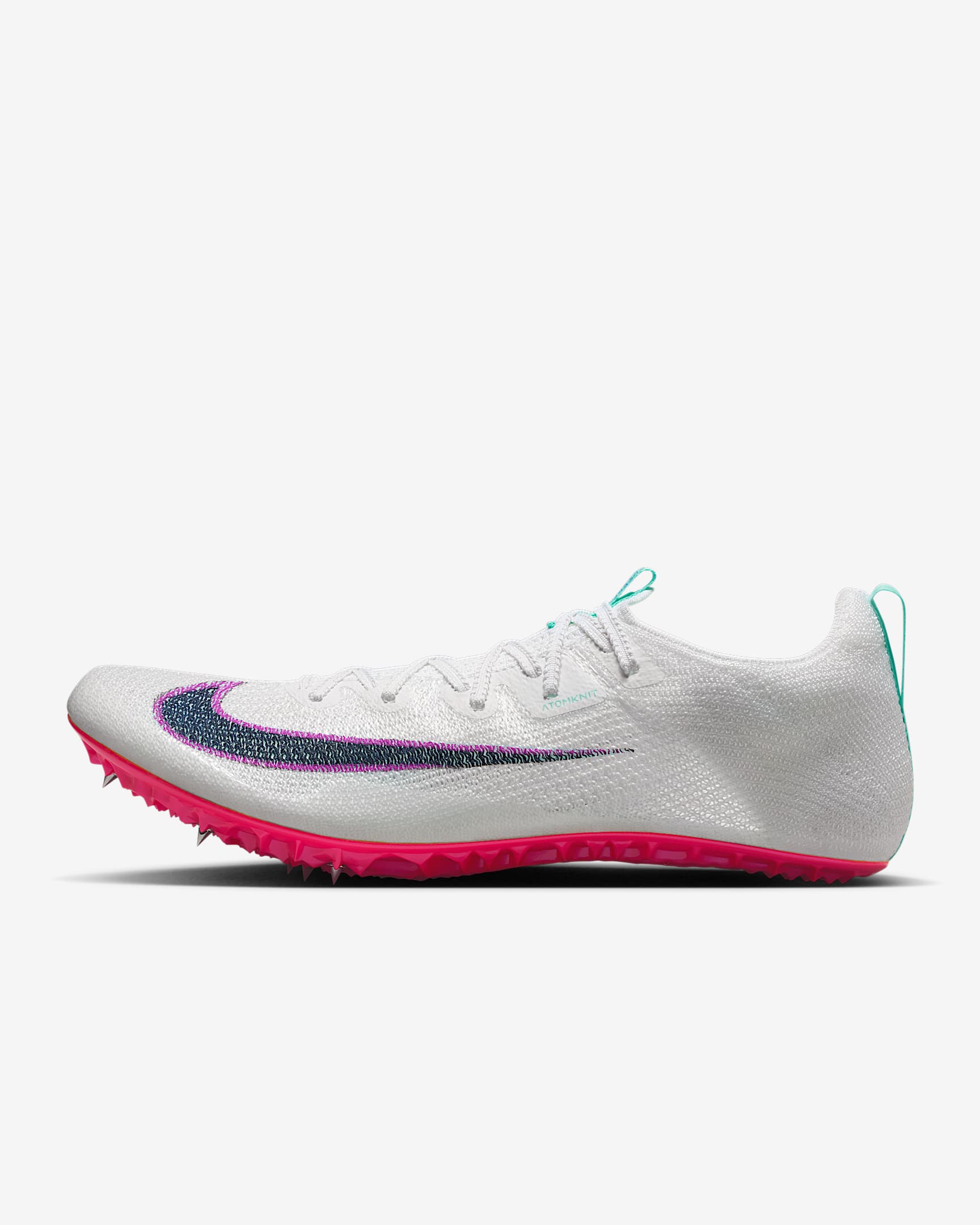 Nike Zoom Superfly Elite 2 Track & Field Sprinting Spikes - White/Bright Crimson/Hyper Violet/Obsidian