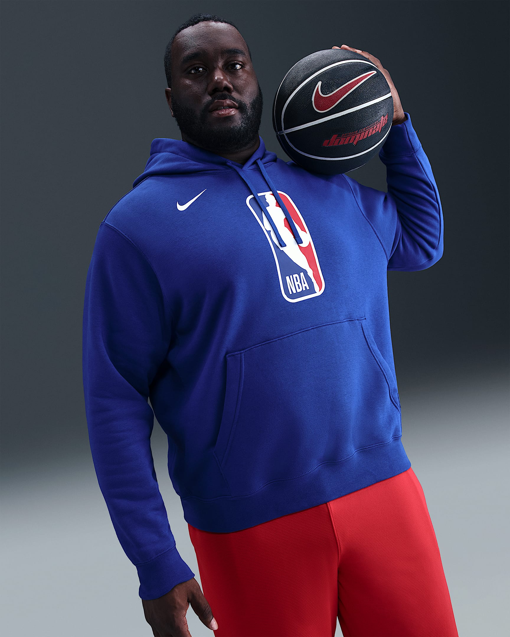 Team 31 Club Men's Nike NBA Pullover Hoodie - Rush Blue