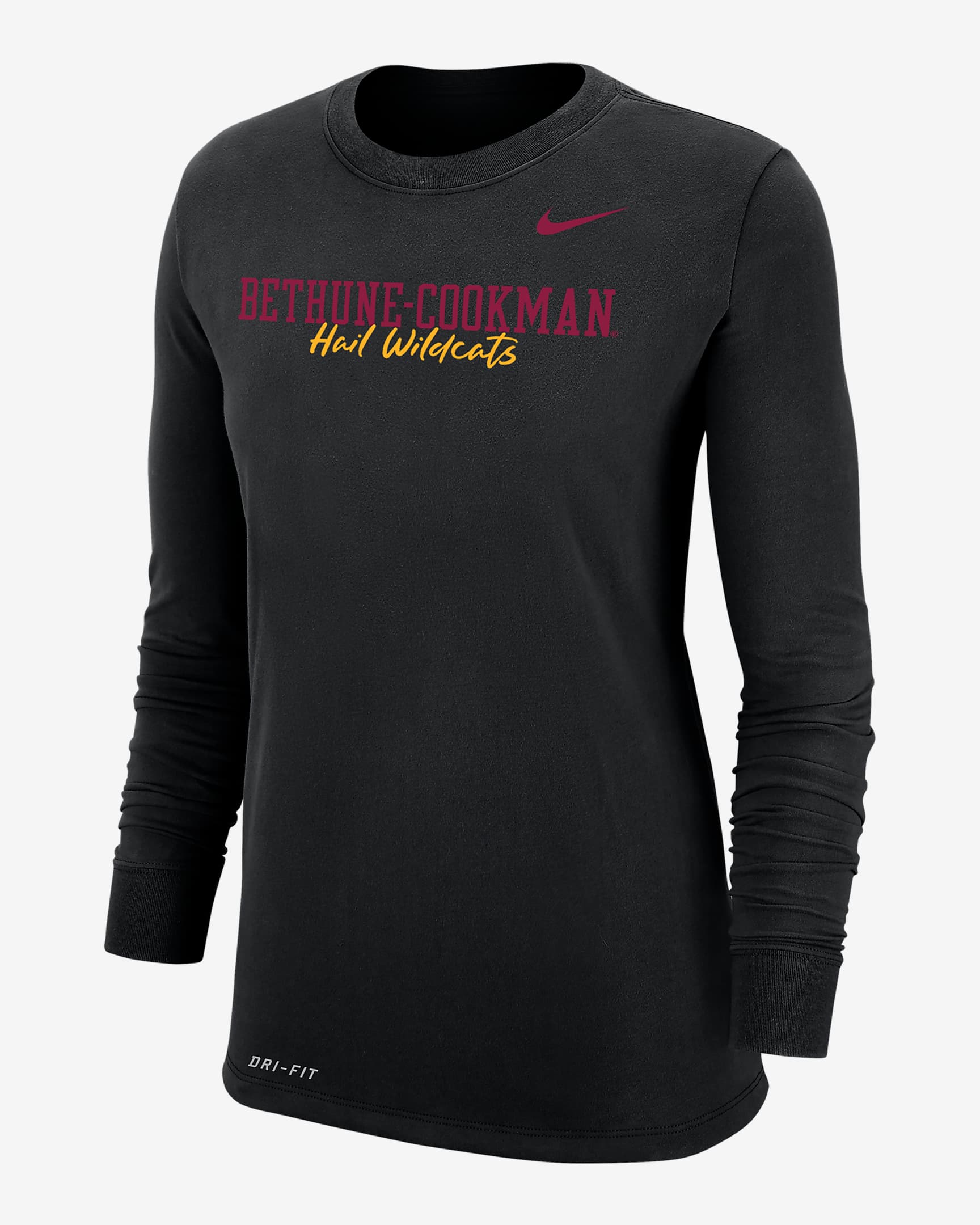 Nike College Dri-FIT 365 Bethune-Cookman Women's Long-Sleeve T-Shirt ...