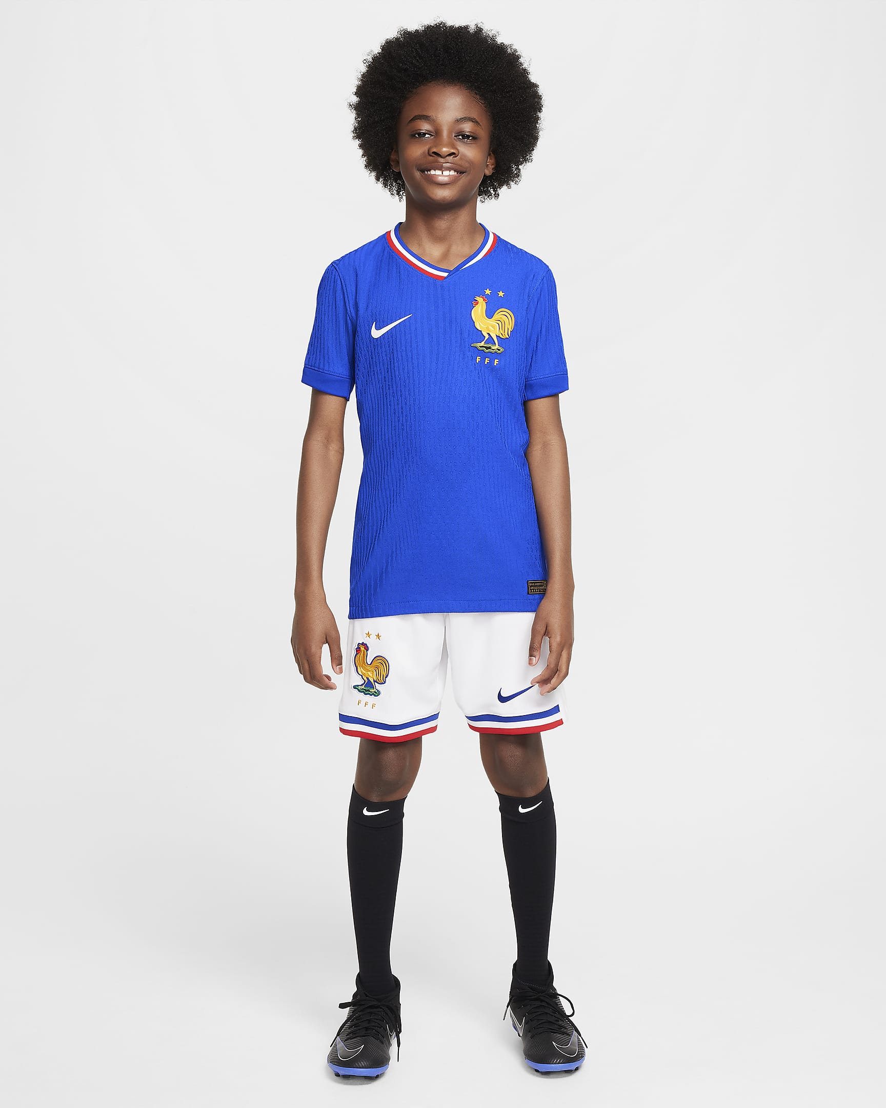 FFF (Men's Team) 2024/25 Match Home Older Kids' Nike Dri-FIT ADV ...