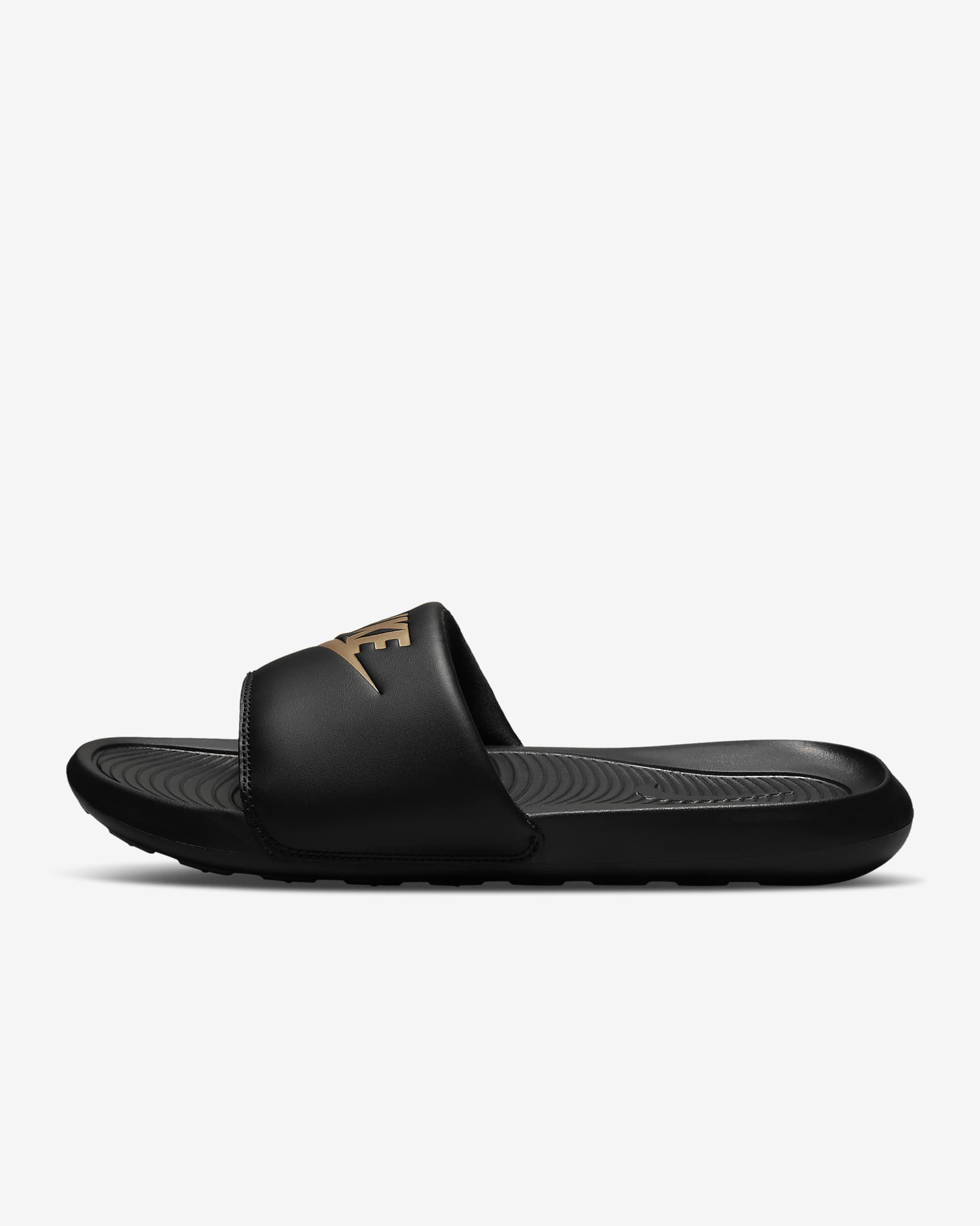 Nike Victori One Men's Slides - Black/Black/Metallic Gold