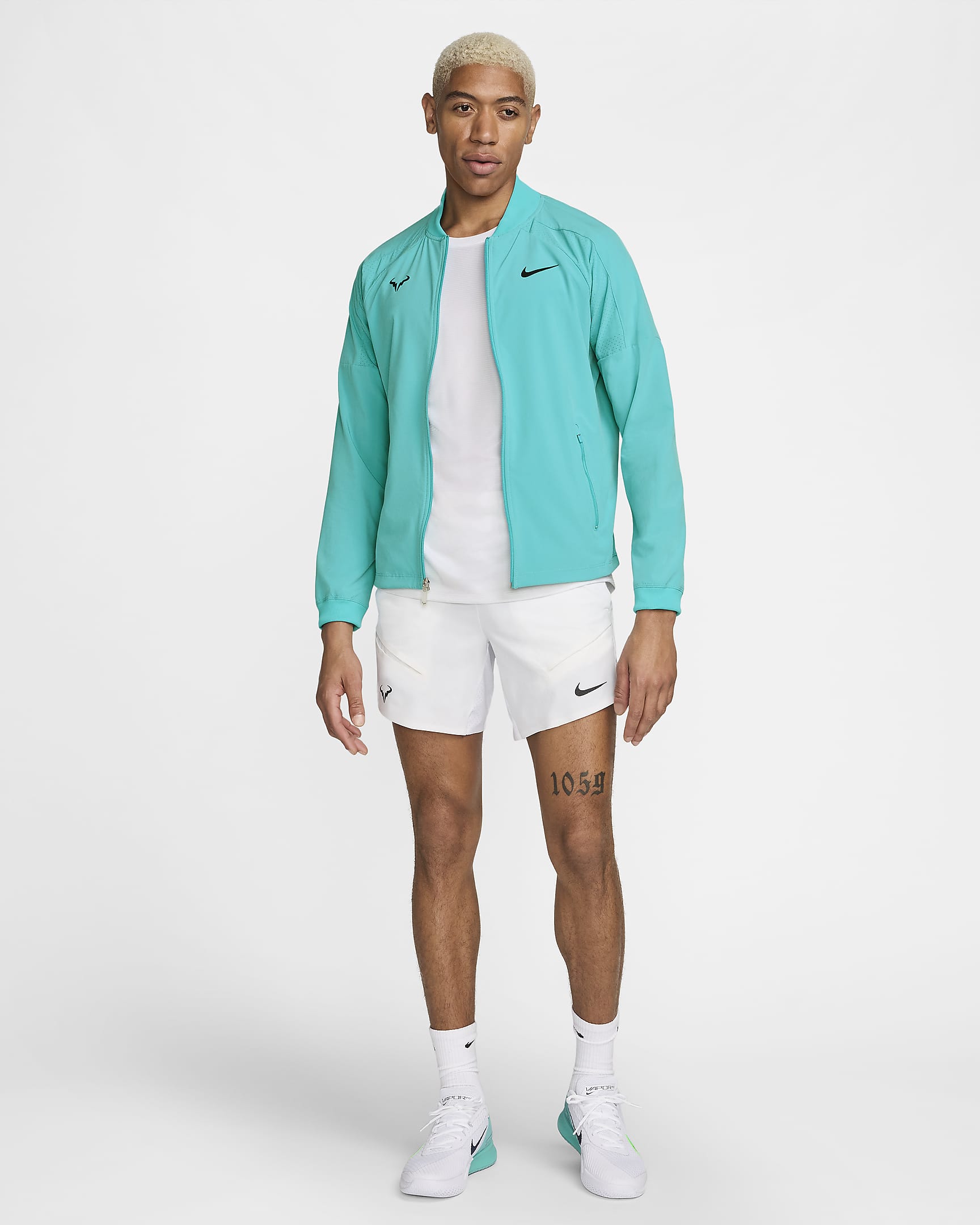 Veste de tennis Nike Dri-FIT Rafa pour homme - Dusty Cactus/Noir