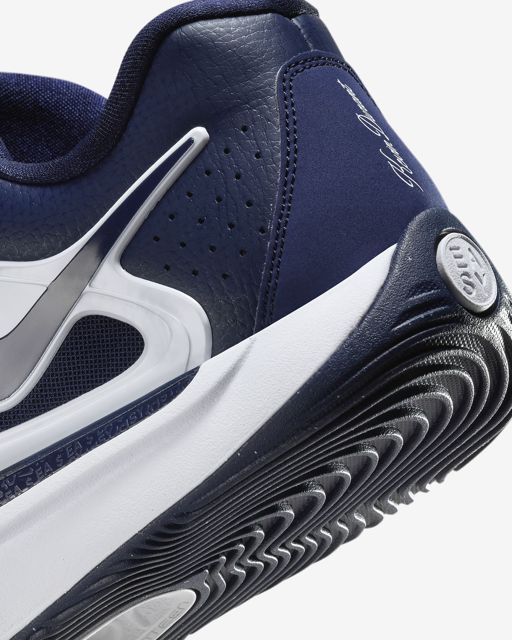 KD17 (Team Bank) Basketball Shoes - College Navy/White/Black/College Navy