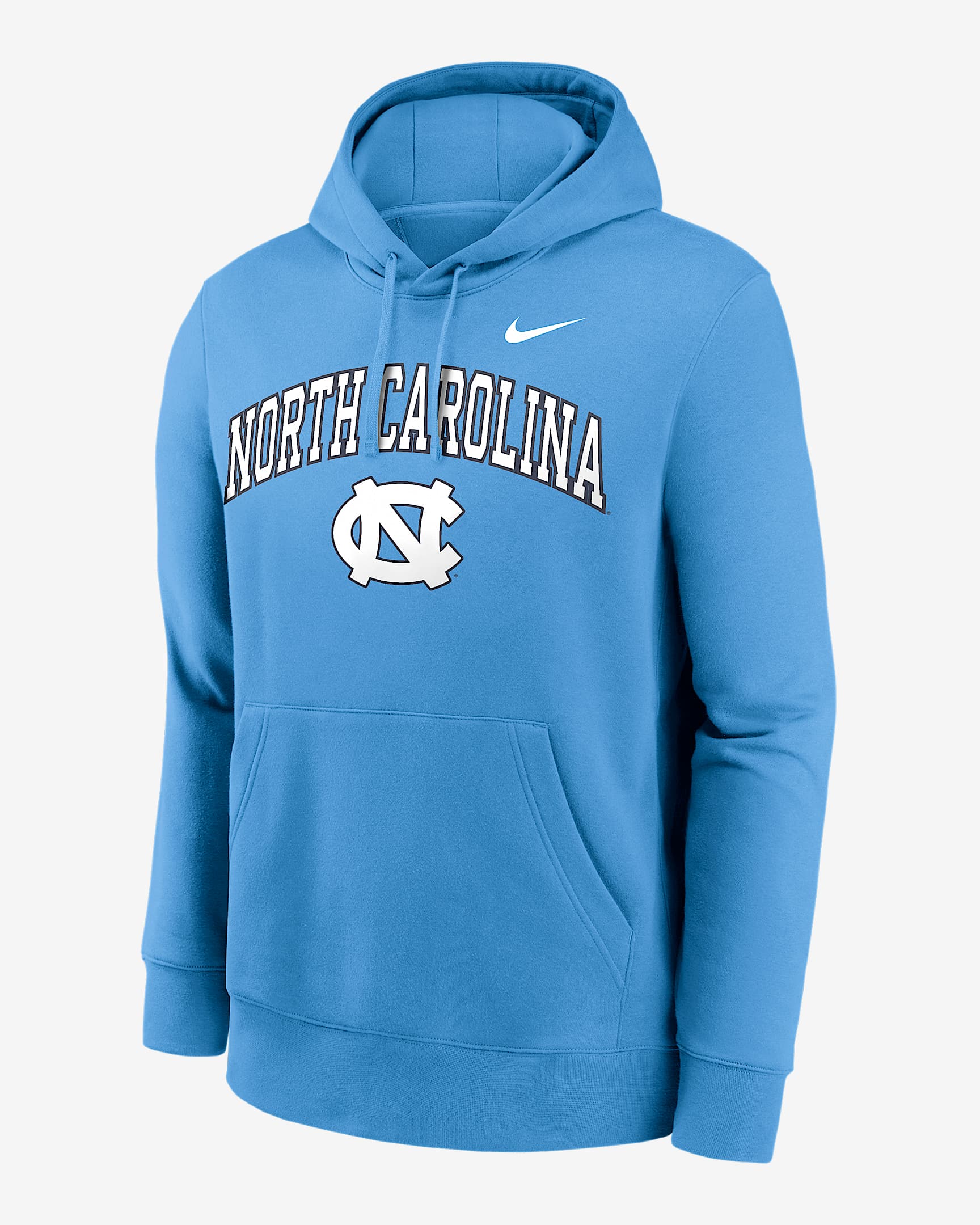 North Carolina Arch Men's Nike College Pullover Hoodie - Light Blue