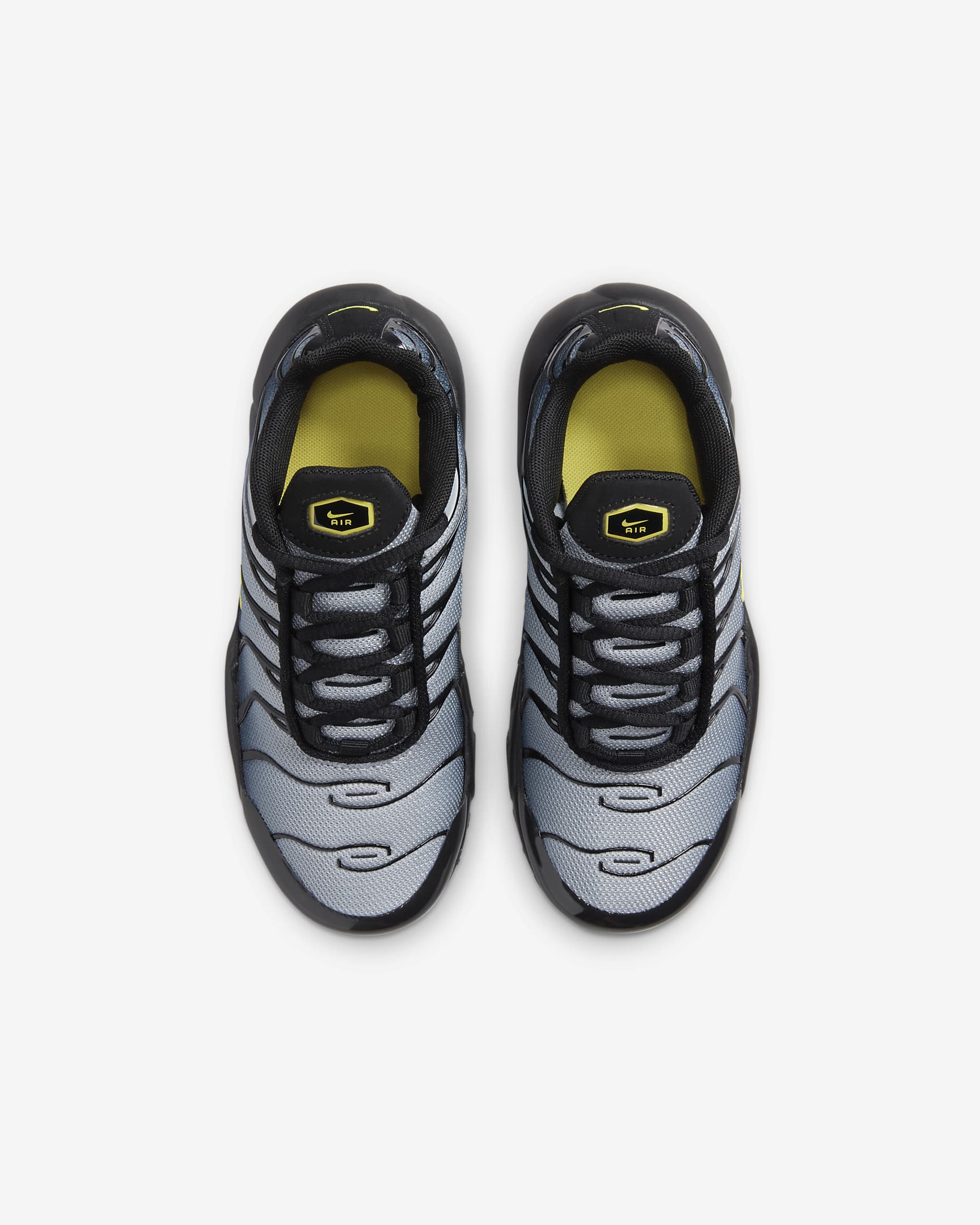 Nike Air Max Plus gyerekcipő - Fekete/Wolf Grey/Opti Yellow