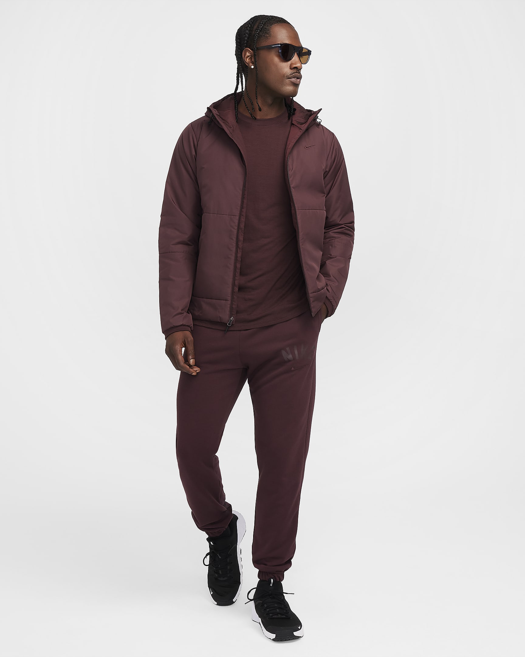 Nike Unlimited Men's Therma-FIT Versatile Jacket - Burgundy Crush/Burgundy Crush