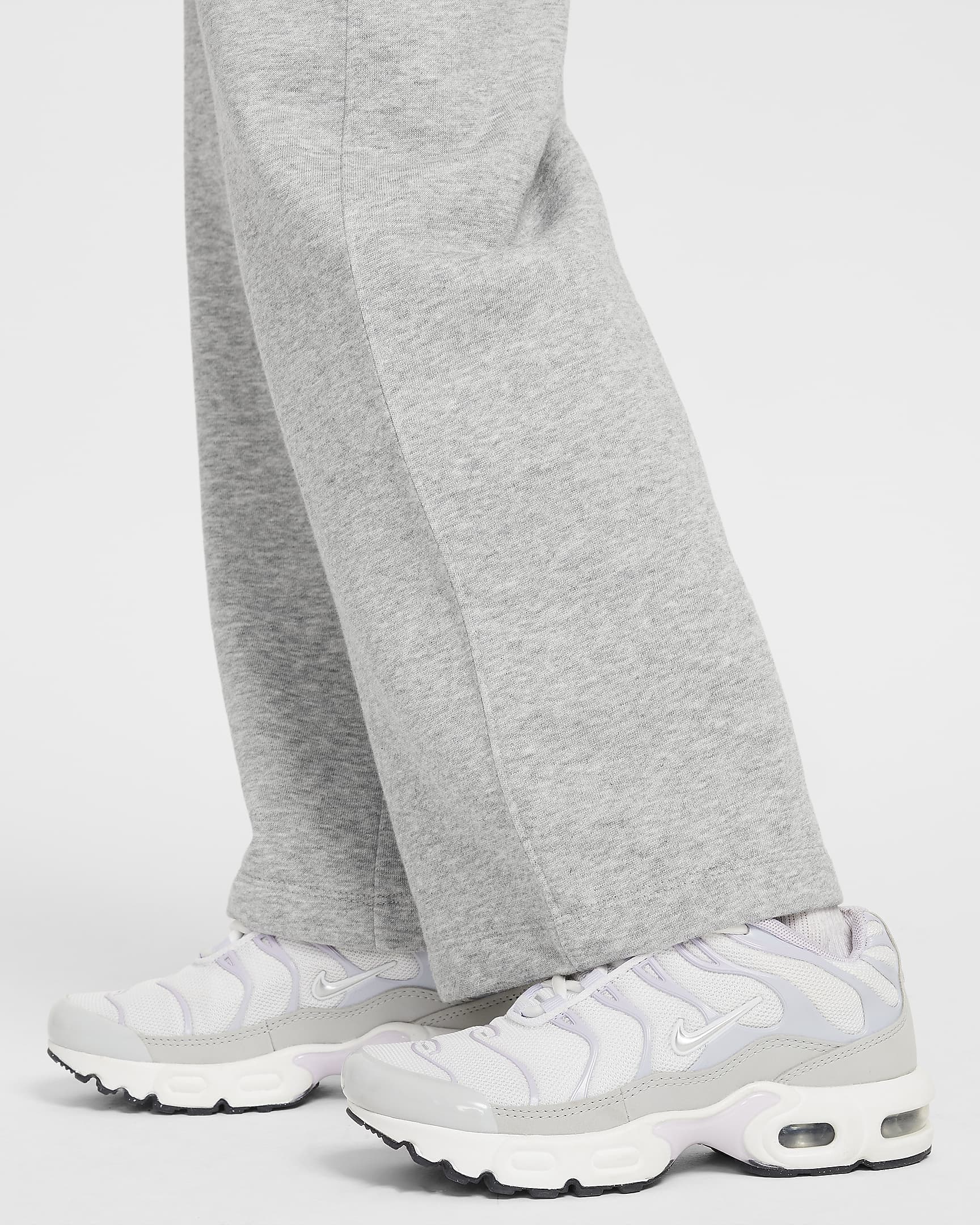 Nike Sportswear Club Little Kids' Fleece Wide Leg Pants - Dark Grey Heather