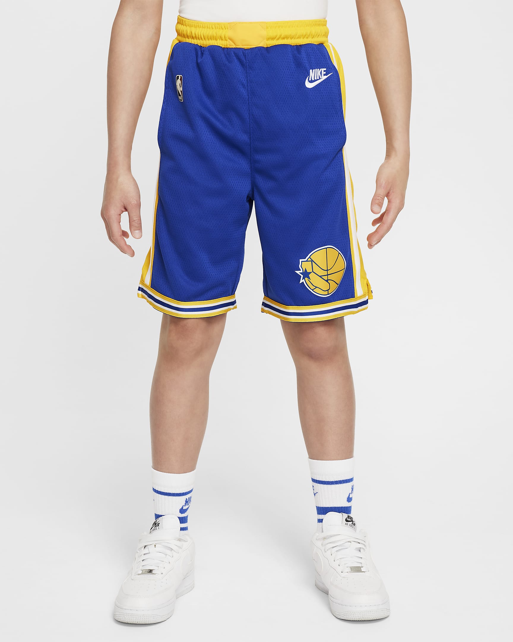 Golden State Warriors Nike Dri-FIT NBA Swingman Shorts für ältere Kinder - Rush Blue