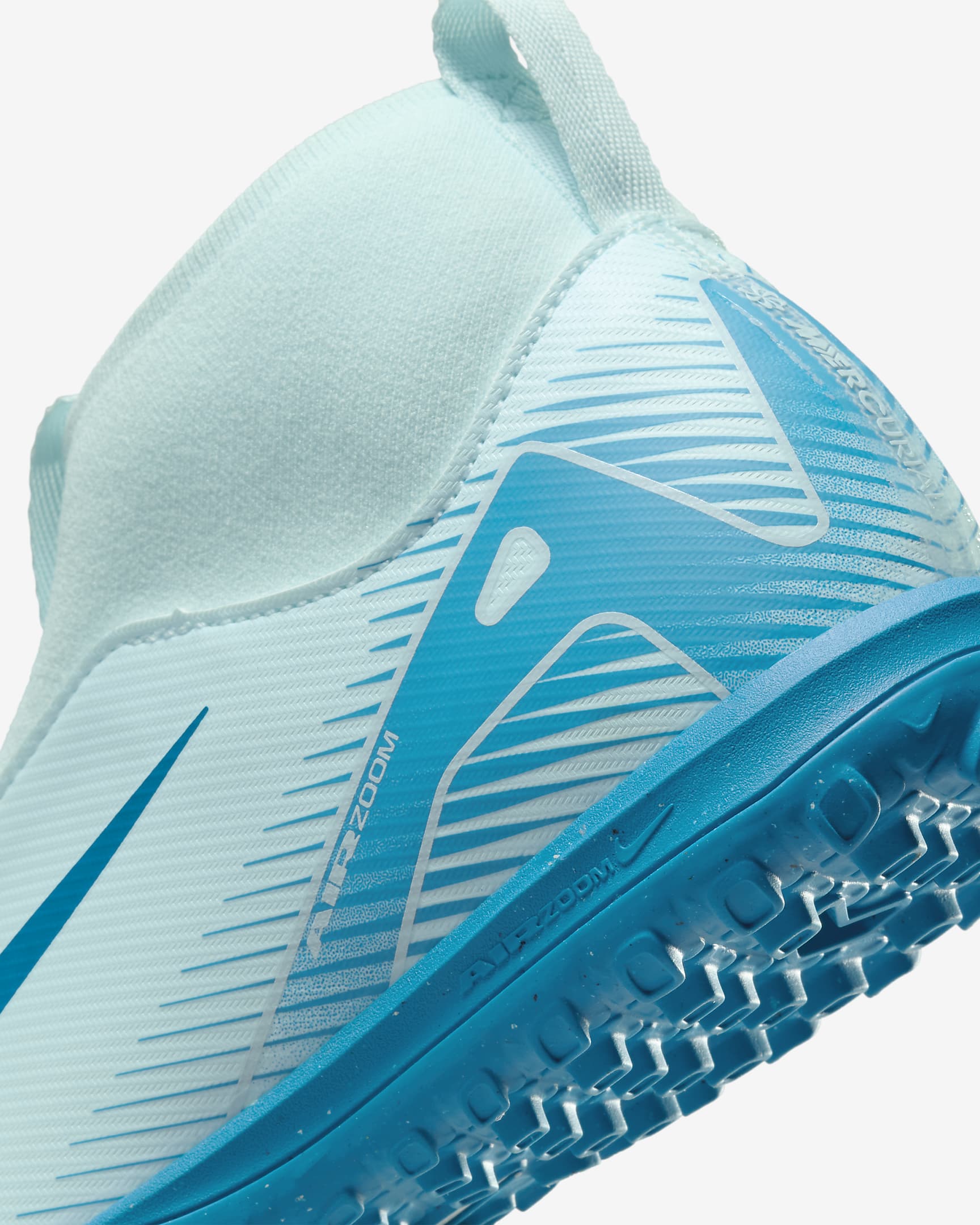 Nike Jr. Mercurial Superfly 10 Academy TF fotballsko med høy profil til små/store barn - Glacier Blue/Blue Orbit