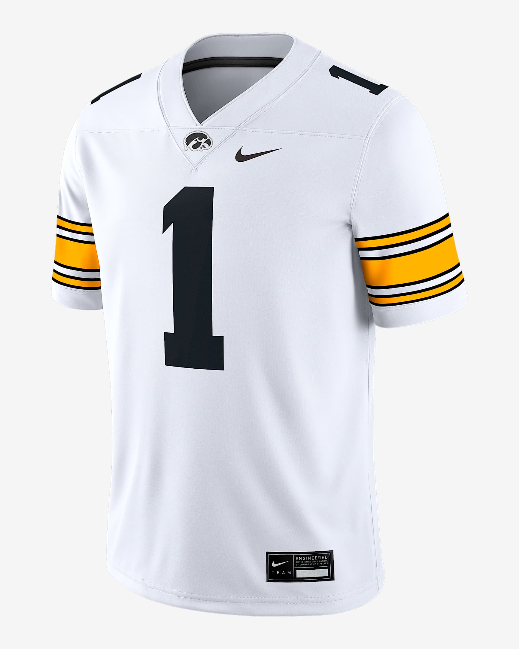 Jersey universitario Nike Dri-FIT Game para hombre Iowa - Blanco