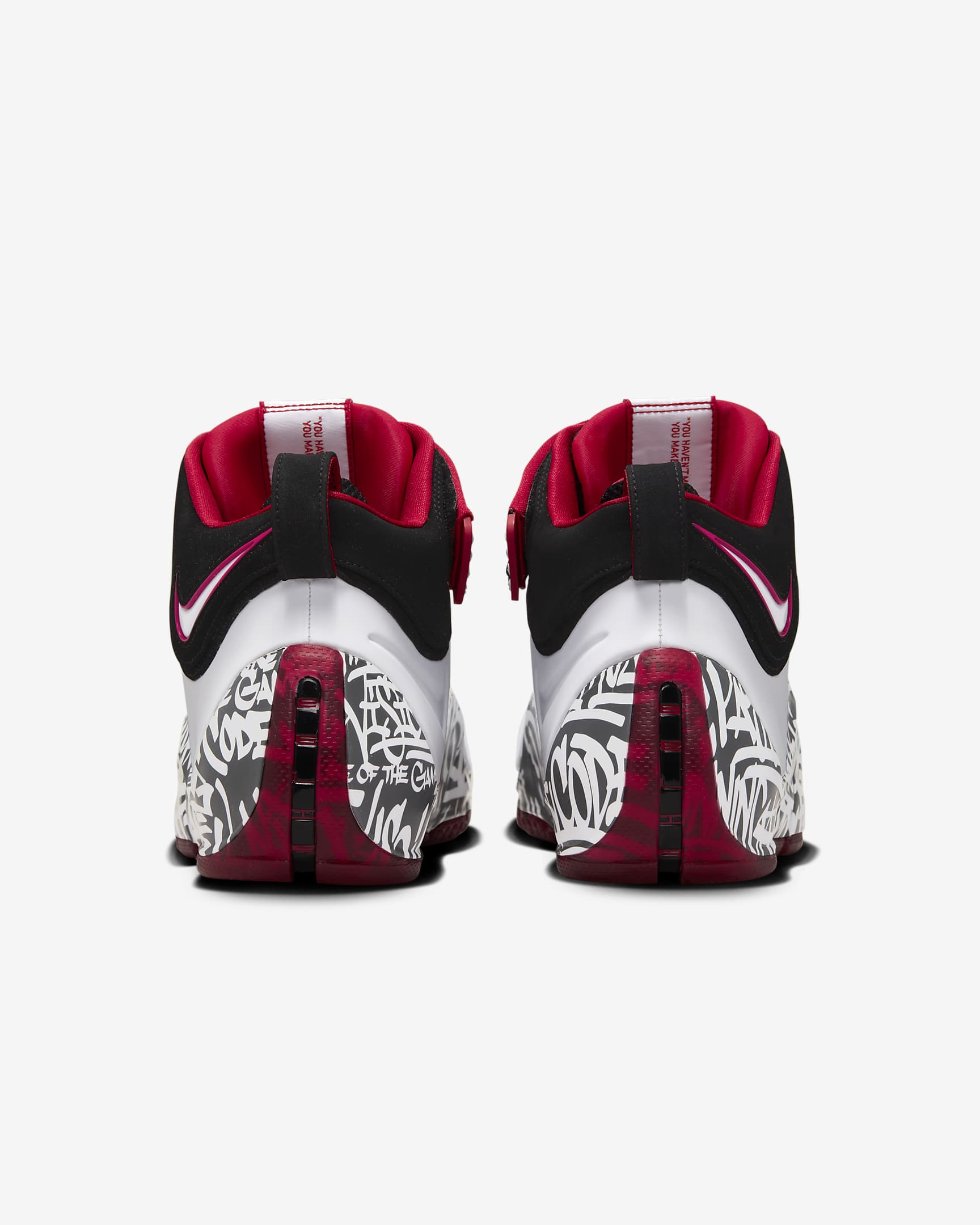 Nike Zoom LeBron 4 Men's Shoes - White/Black/University Red/White