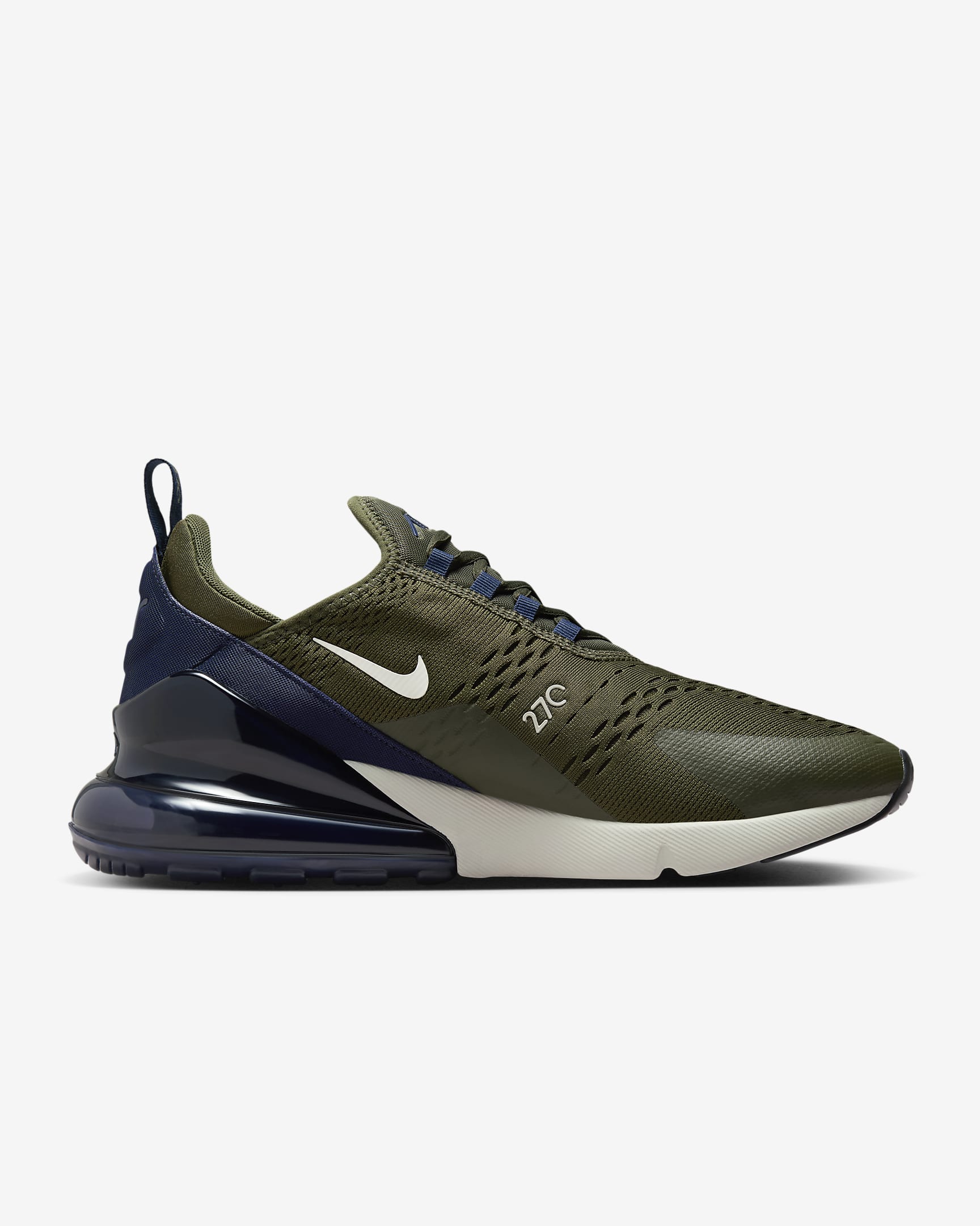 Tenis para hombre Nike Air Max 270 - Caqui militar/Obsidiana/Hueso claro