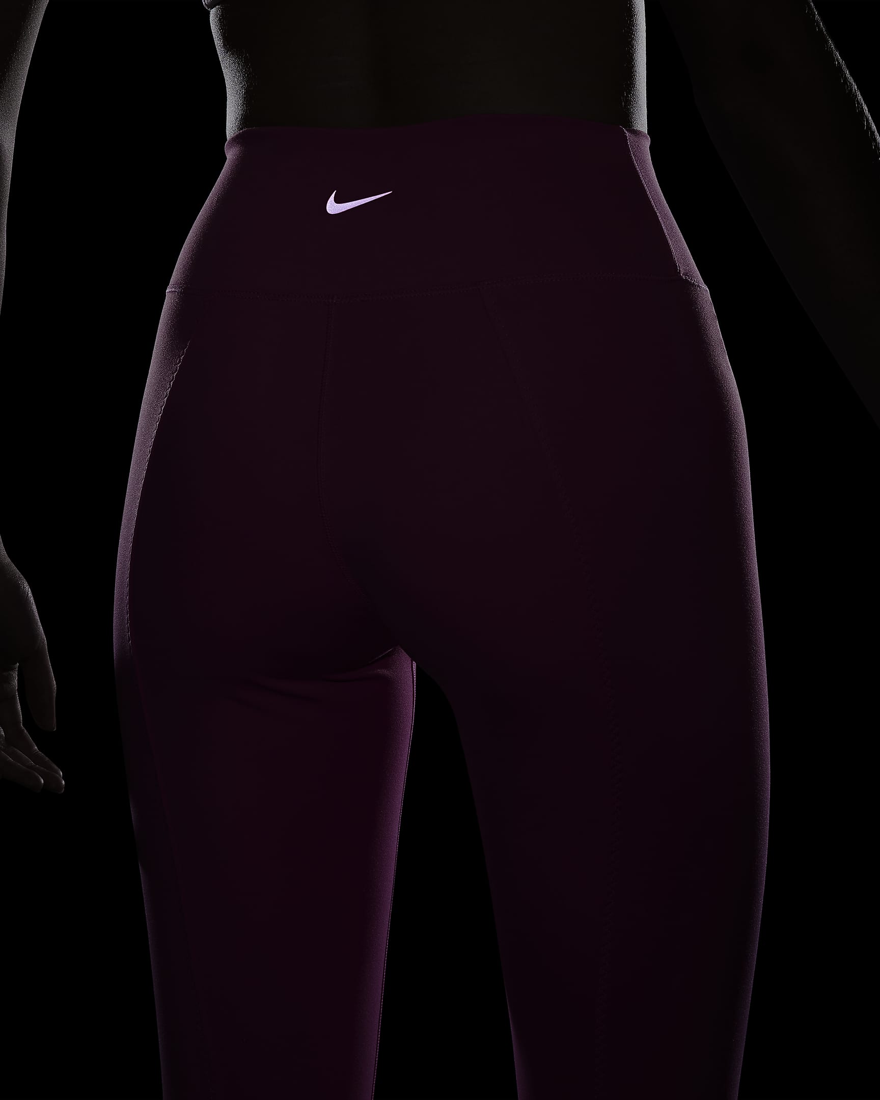 Nike One Women's High-Waisted Full-Length Split-Hem Leggings - Playful Pink