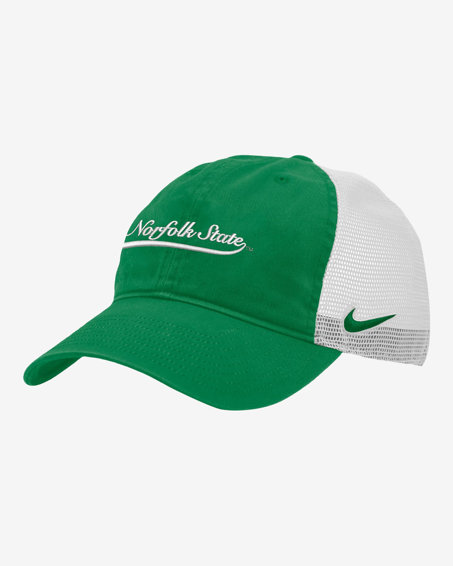 Norfolk State Heritage86 Nike College Trucker Hat - Apple Green