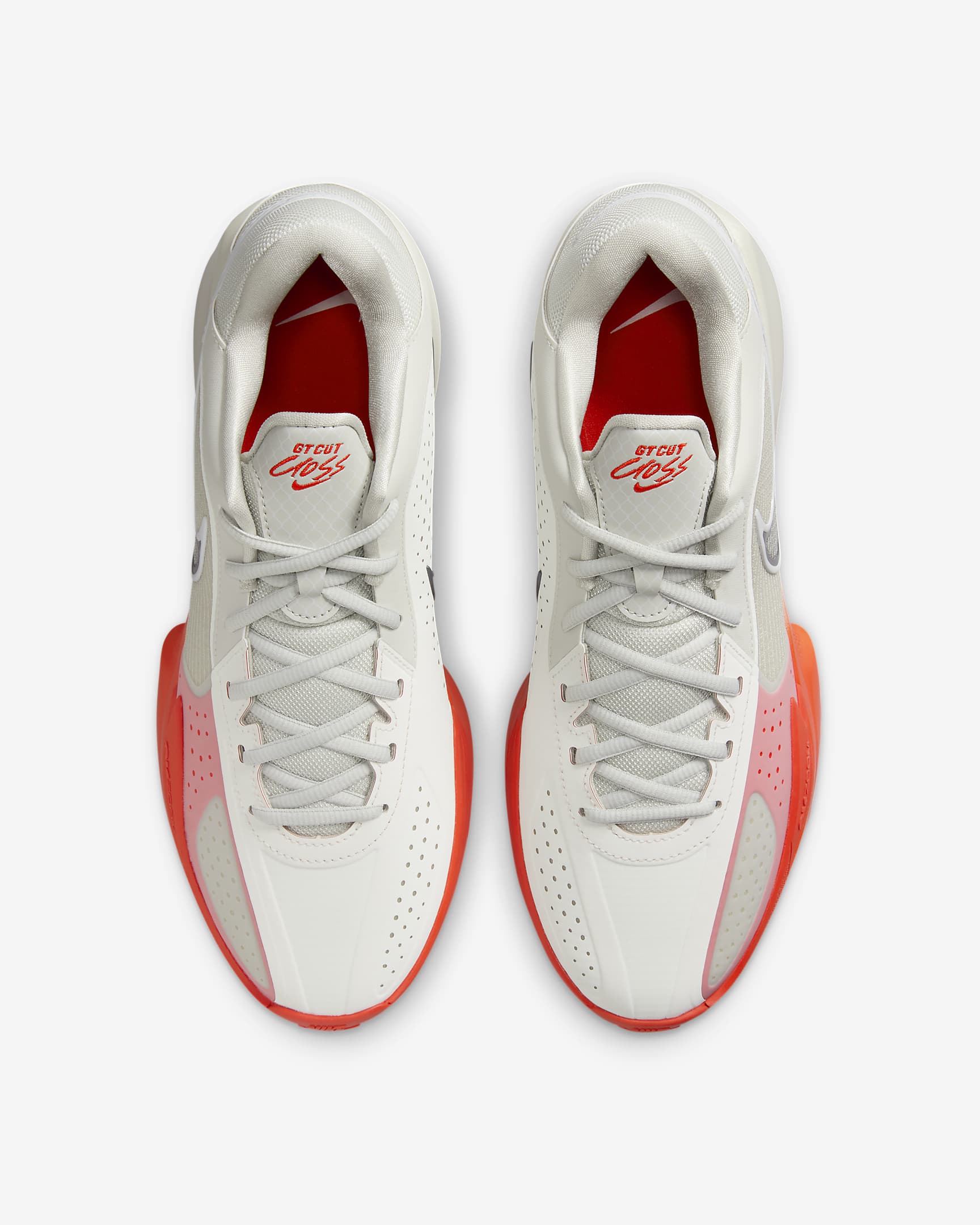 Nike G.T. Cut Cross Basketball Shoes - Light Bone/Picante Red/Sail/Iron Grey