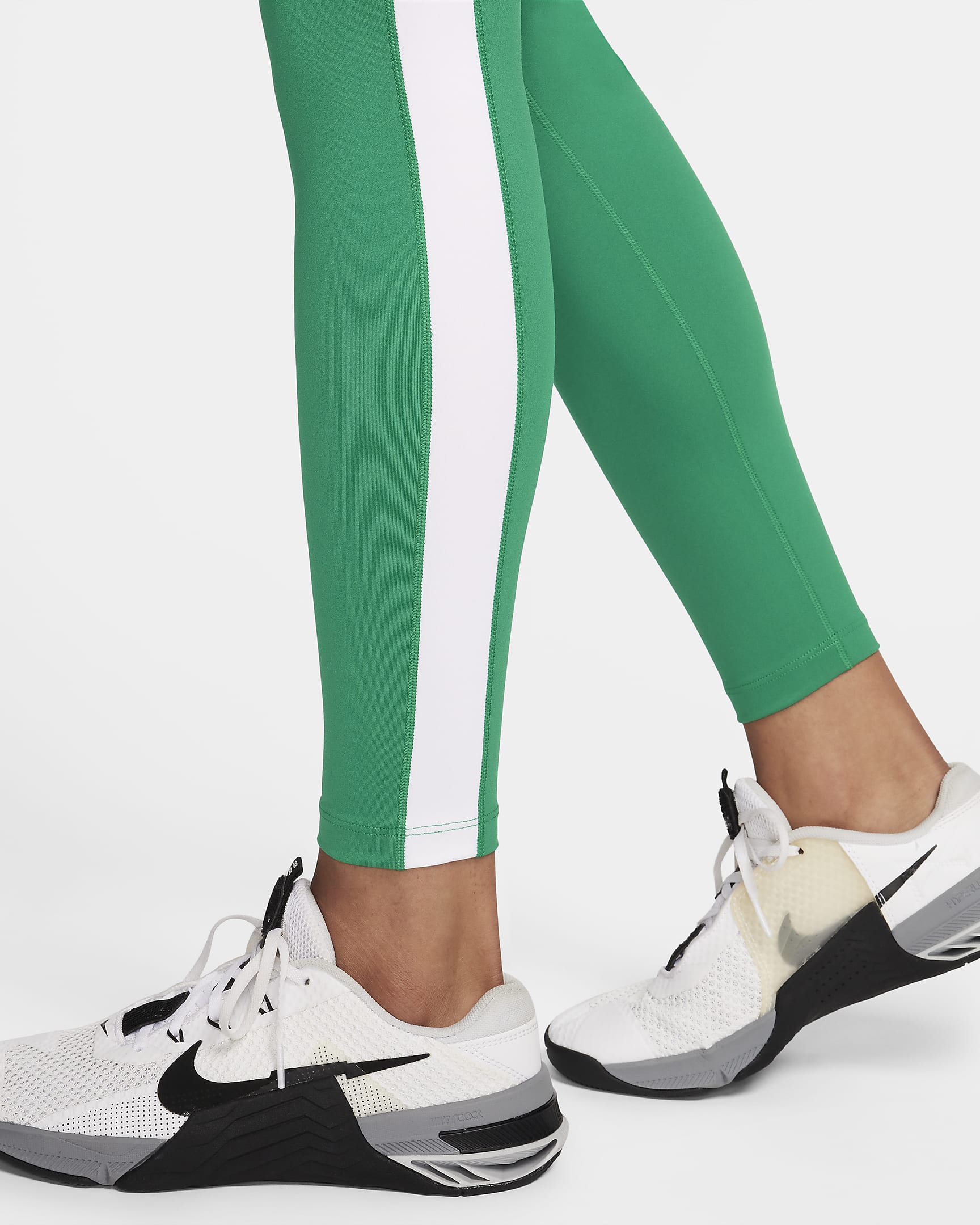 Nike One Women's Mid-Rise Full-Length Leggings - Malachite/White