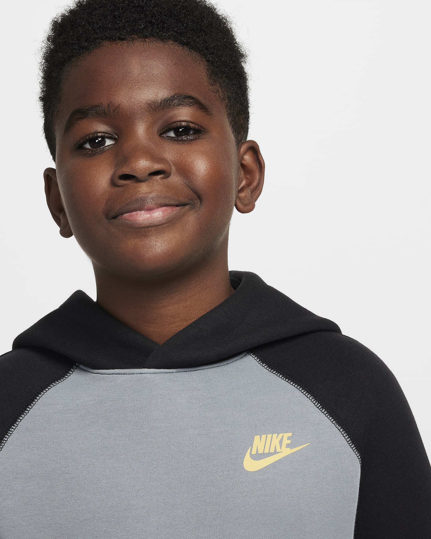 Nike sportswear tech fleece older kids boys pullover hoodie nike fi