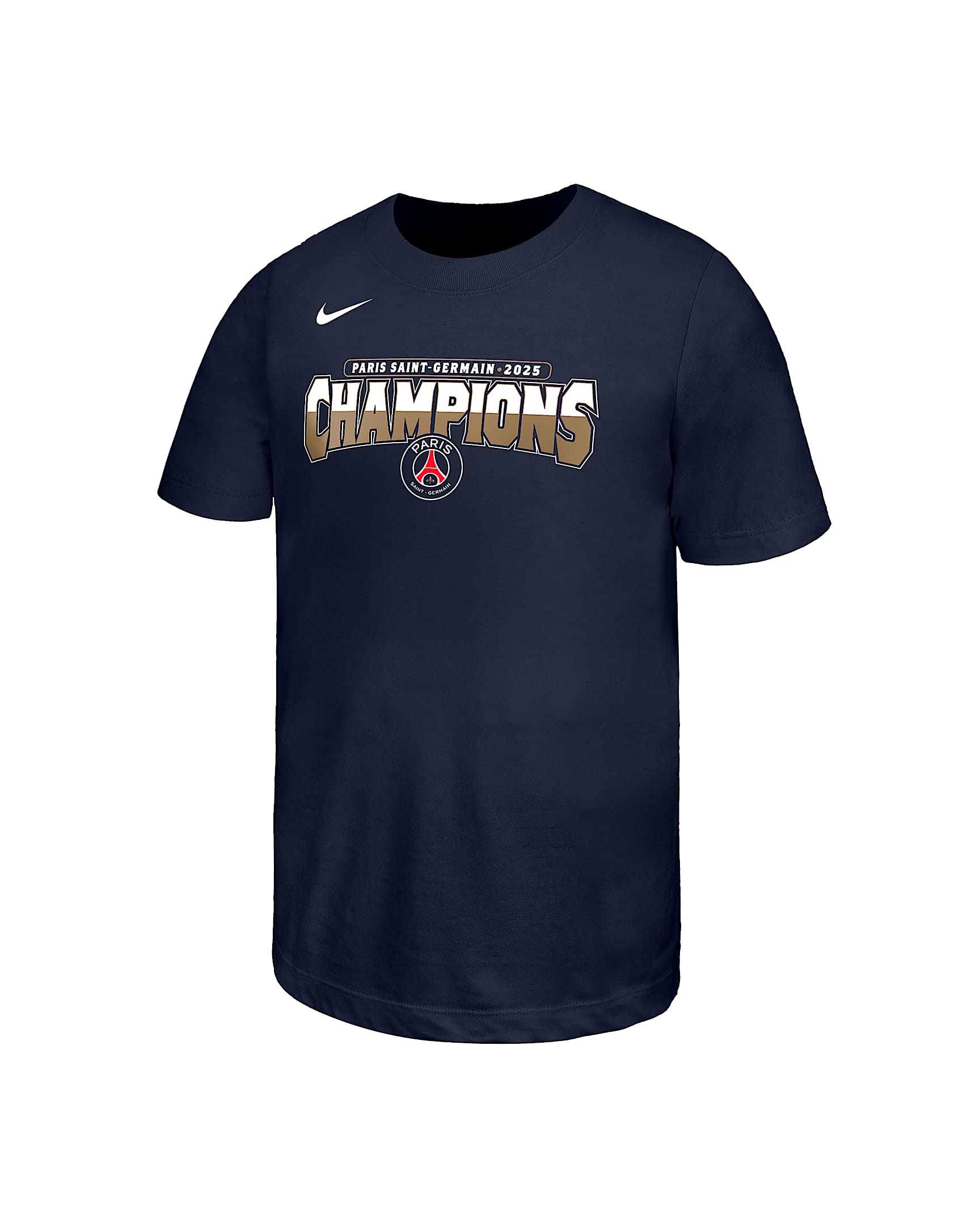 Paris Saint-Germain Big Kids' Nike Soccer T-Shirt - Navy