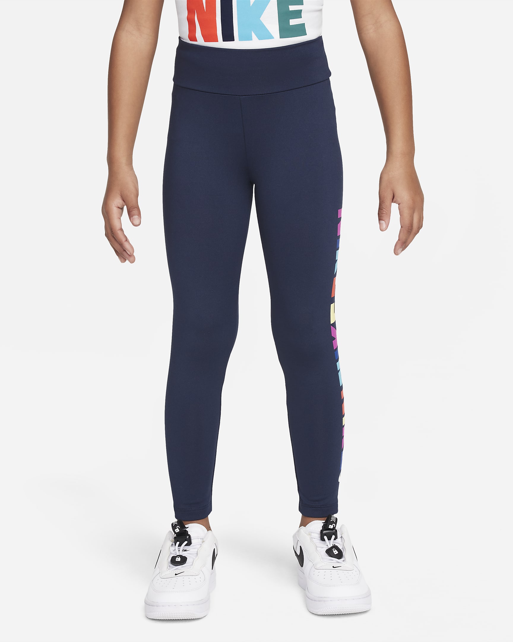 Nike Block Leggings Little Kids' Leggings - Obsidian