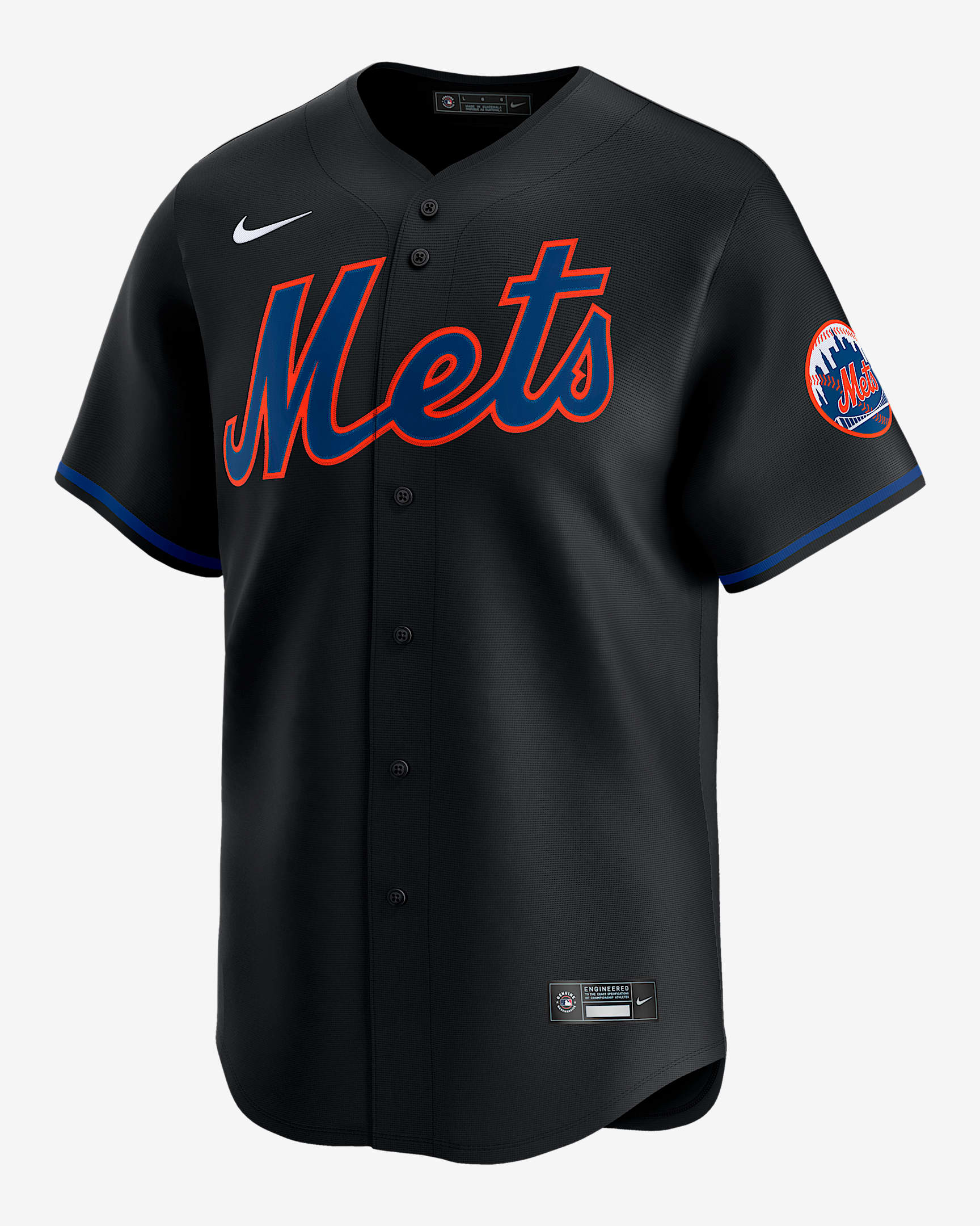 New York Mets Men's Nike Dri-FIT ADV MLB Limited Jersey - Black