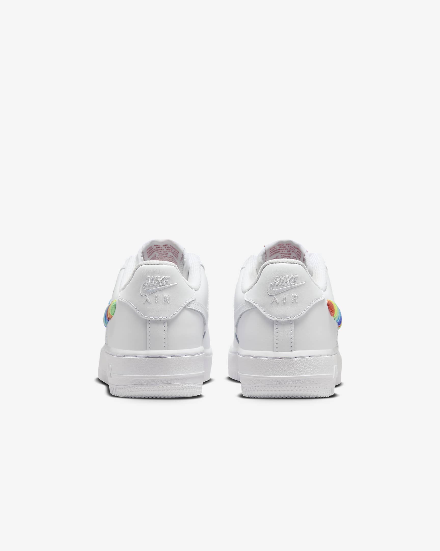 Nike Air Force 1 LV8 Older Kids' Shoes - White/Terra Blush/Vapour Green/Multi-Colour