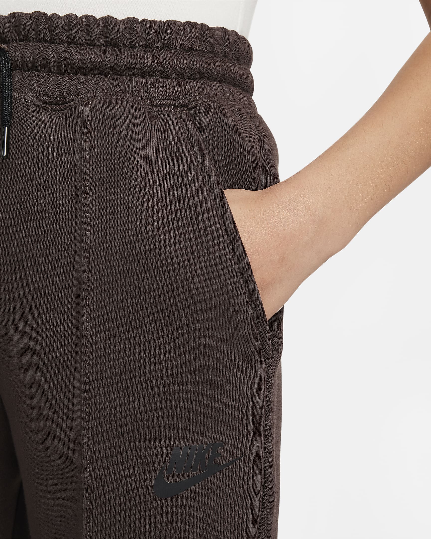 Sweats Nike Sportswear Tech Fleece för ungdom (tjejer) - Baroque Brown/Svart/Svart