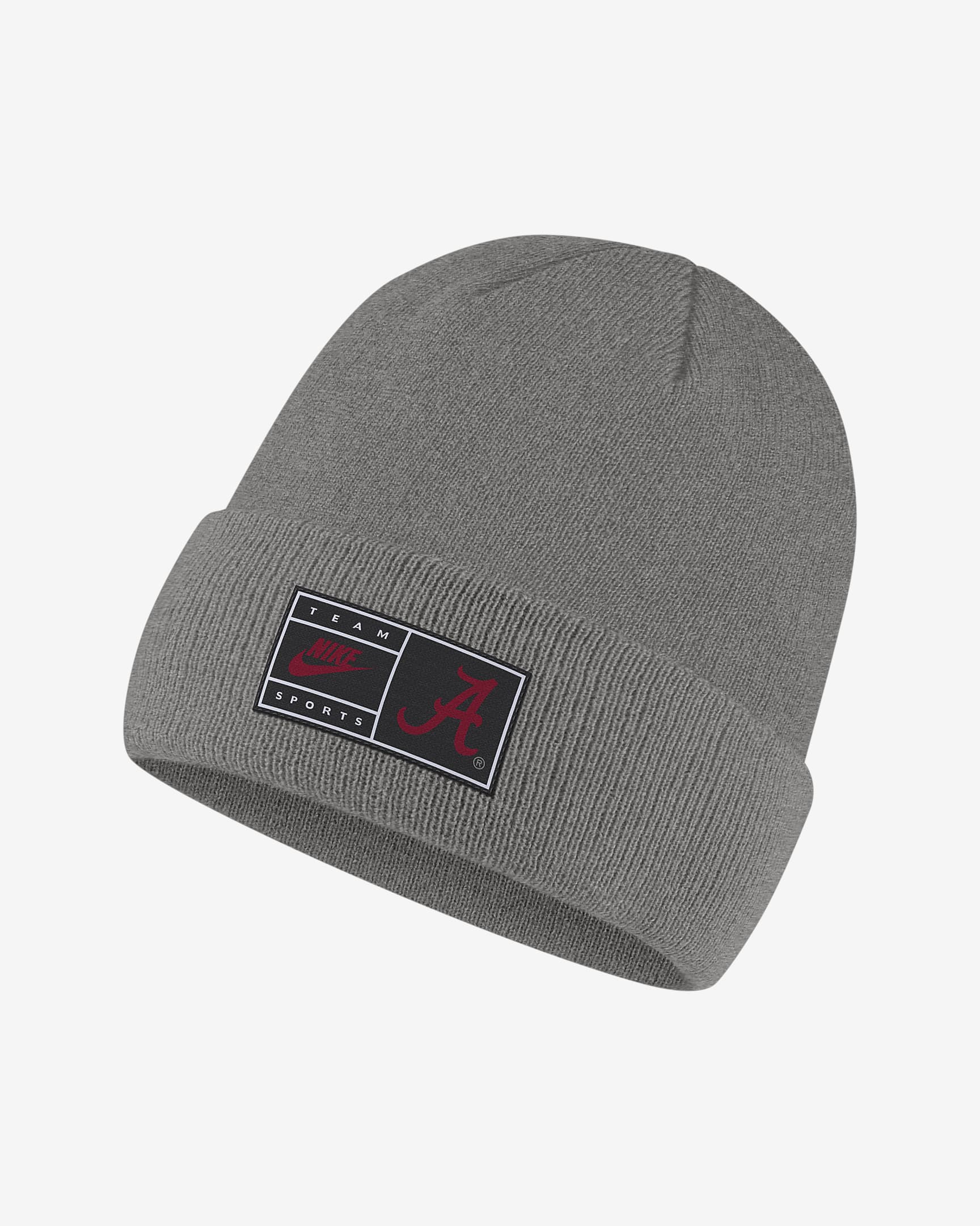 Nike College (Alabama) Cuffed Beanie - Grey Heather