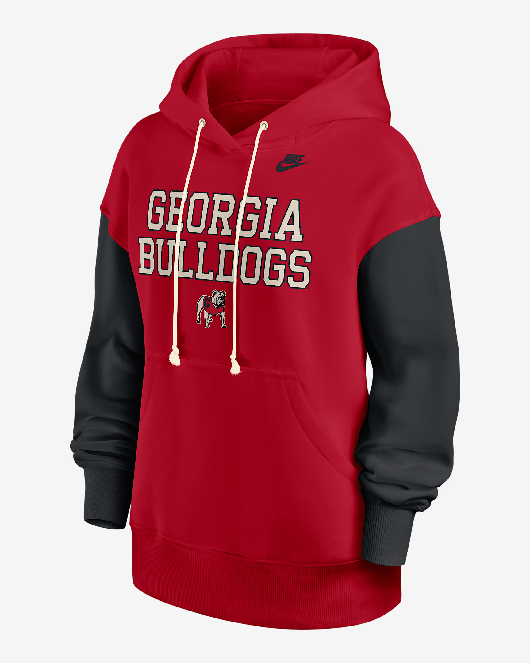 Sudadera con gorro sin cierre universitaria Nike para mujer Georgia Legacy Phoenix - Rojo