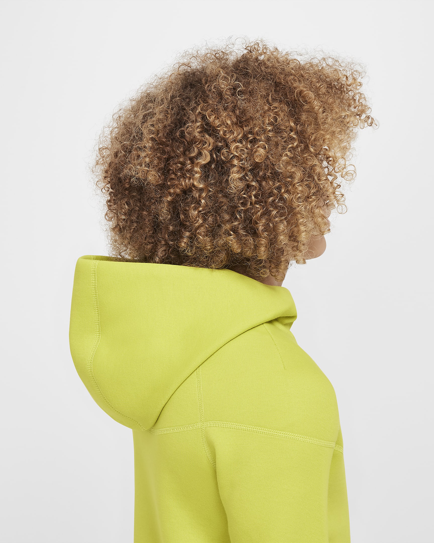 Nike Sportswear Tech Fleece Hoodie met rits voor jongens - Bright Cactus/Zwart/Zwart