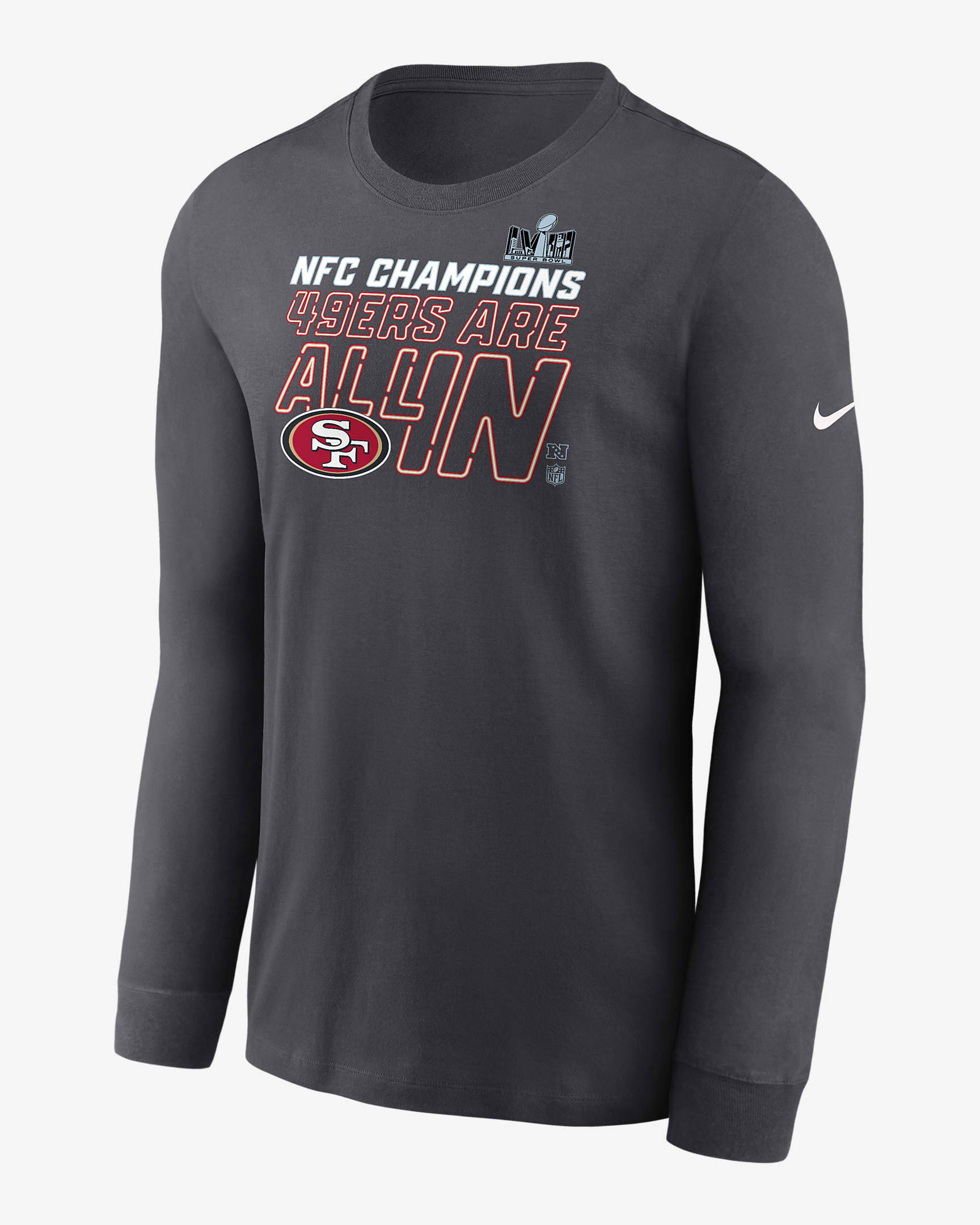 Playera De Manga Larga Nike De La Nfl Para Hombre San Francisco 49ers 