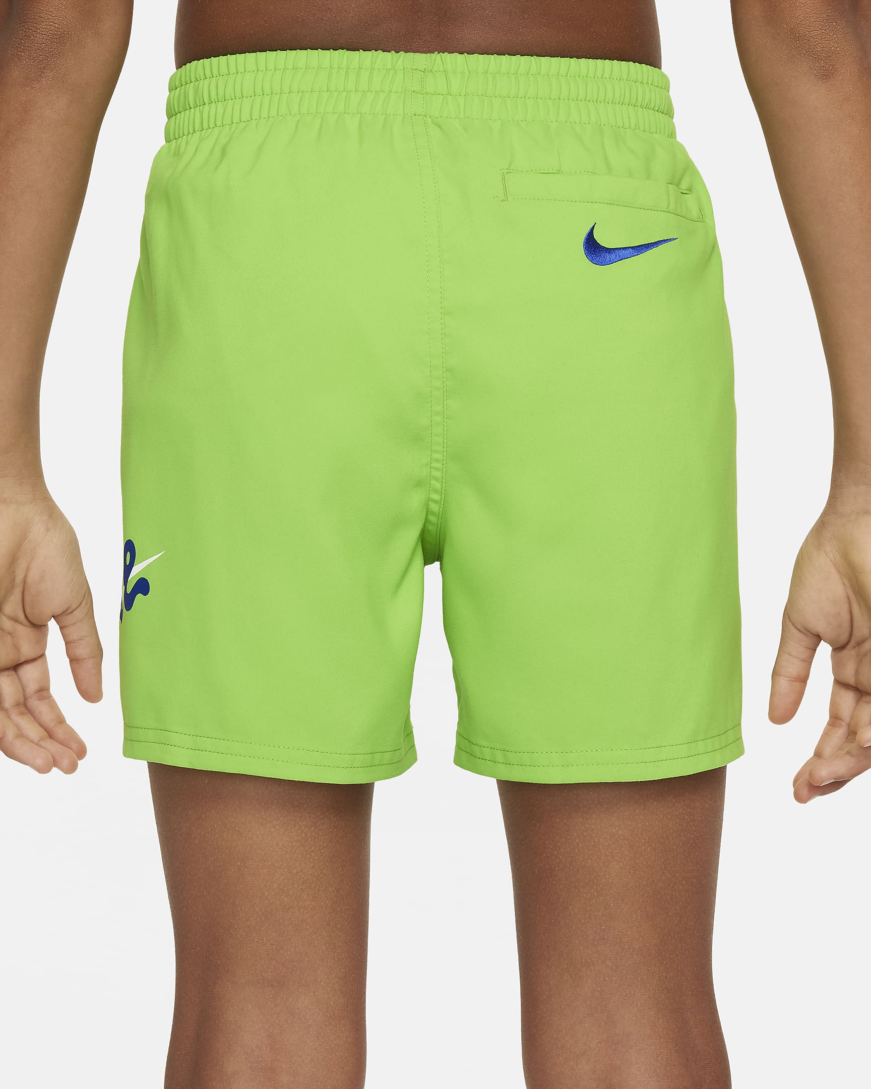 Shorts de vóleibol de 10 cm para niño talla grande Nike Swim Scribble - Verde acción