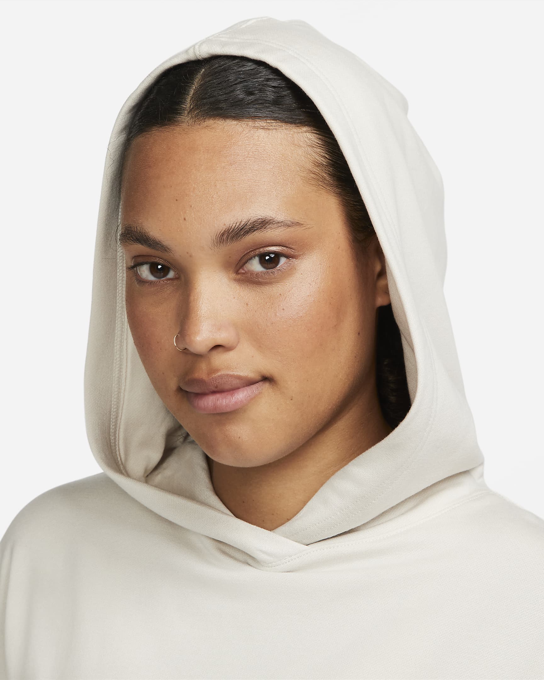 Nike Yoga Luxe Women's Cropped Fleece Hoodie. Nike.com