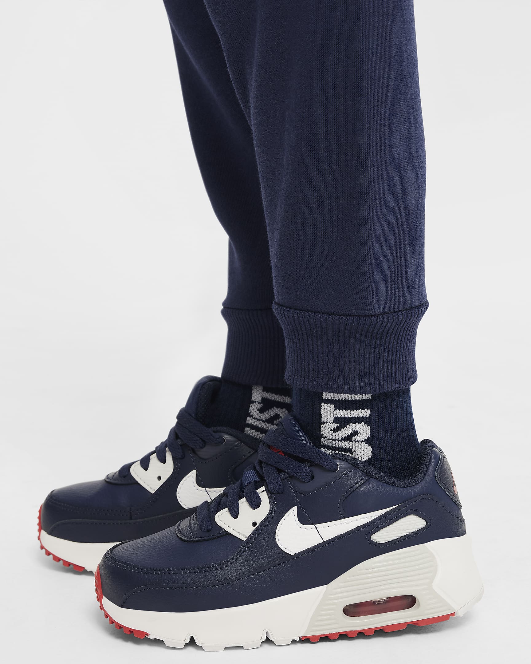 Nike Sportswear Club Toddler 2-Piece Rugby Stripe Crew Set - Midnight Navy