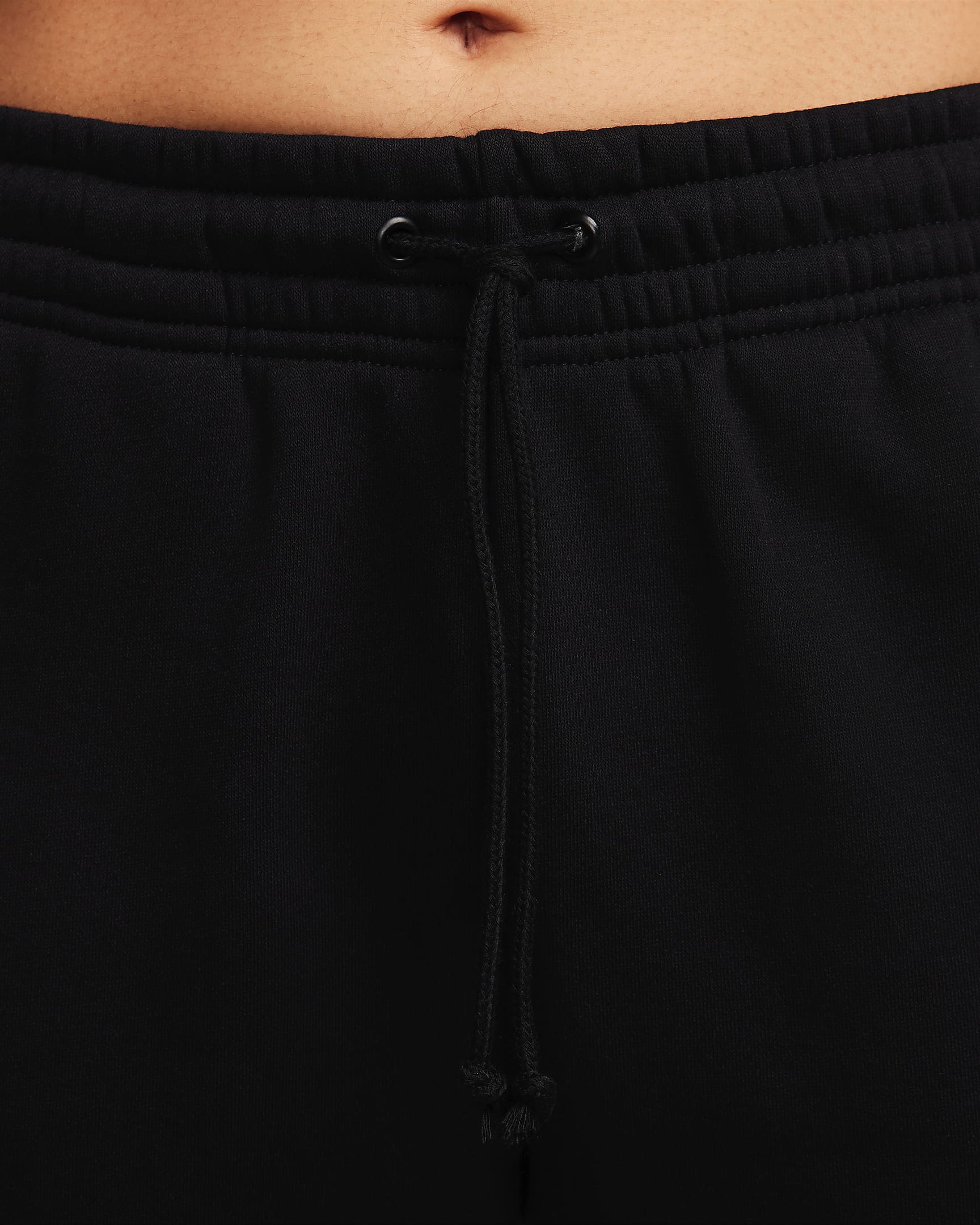 Pantalon de survêtement taille mi-haute Nike Sportswear Phoenix Fleece pour femme - Noir/Sail