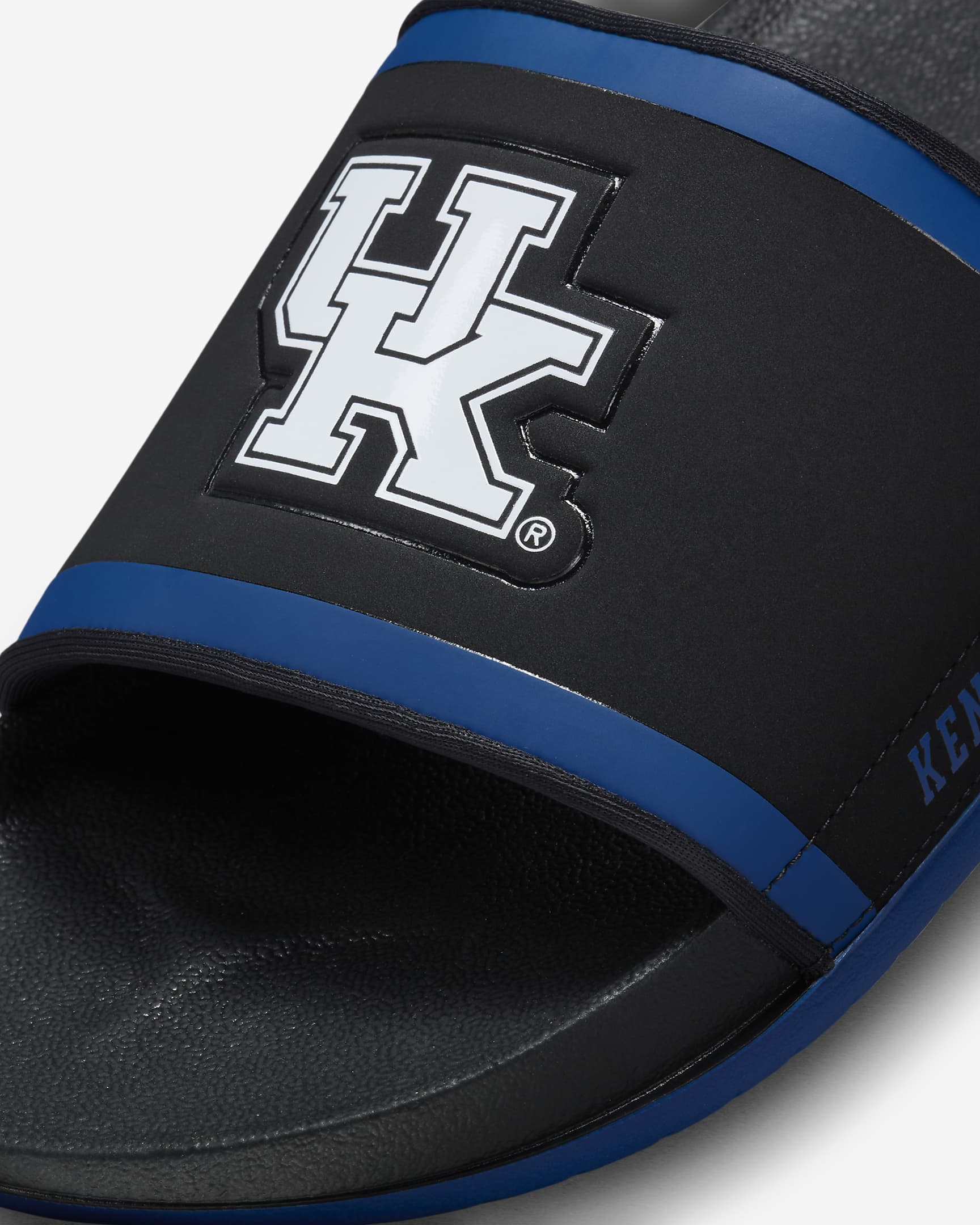 Chancla Nike Offcourt (Kentucky) - Negro/Royal juego/Blanco